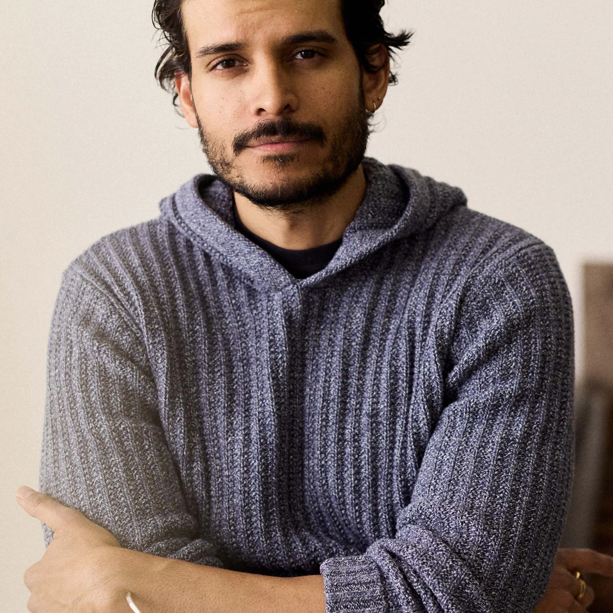 The Bryan Pullover Sweater in Blue Melange sold by Taylor Stitch product image thumbnail 4