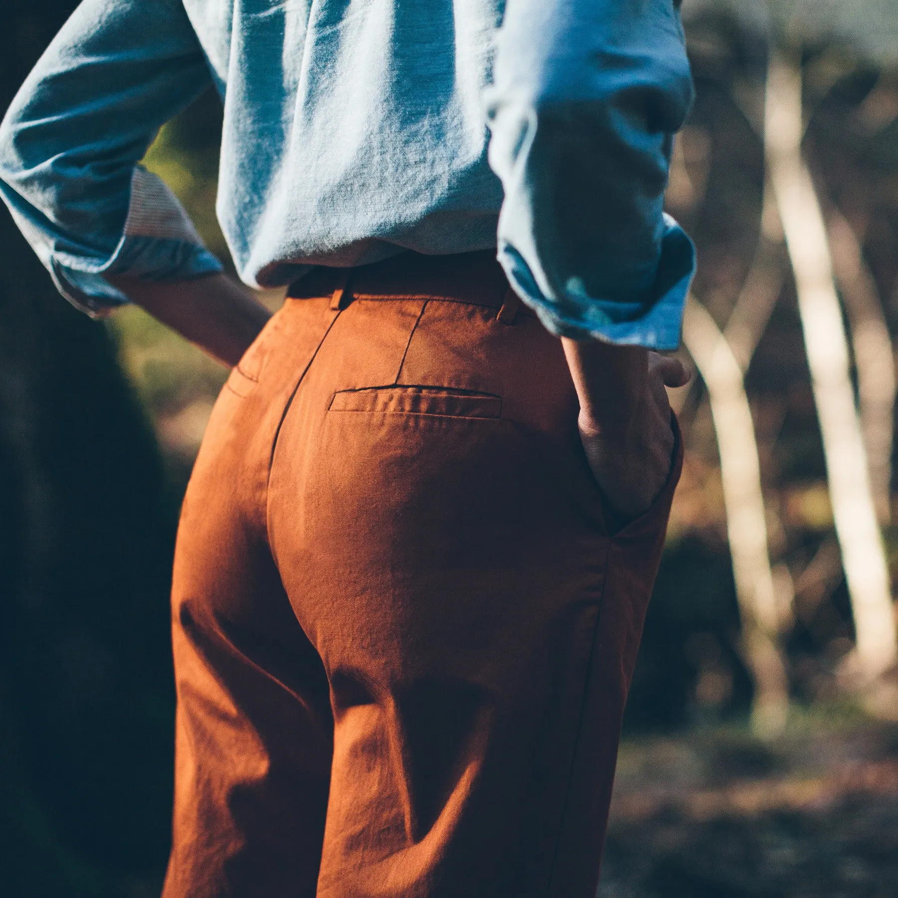 The Greenwich Pant in Rust sold by Taylor Stitch product image thumbnail 3