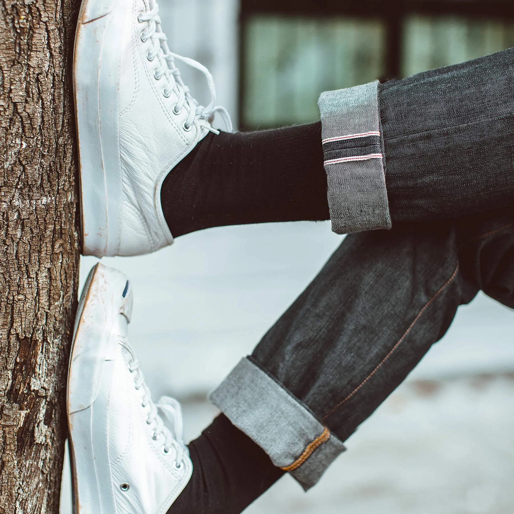 The Slim Jean in Kurabo Slub Denim sold by Taylor Stitch product image thumbnail 3