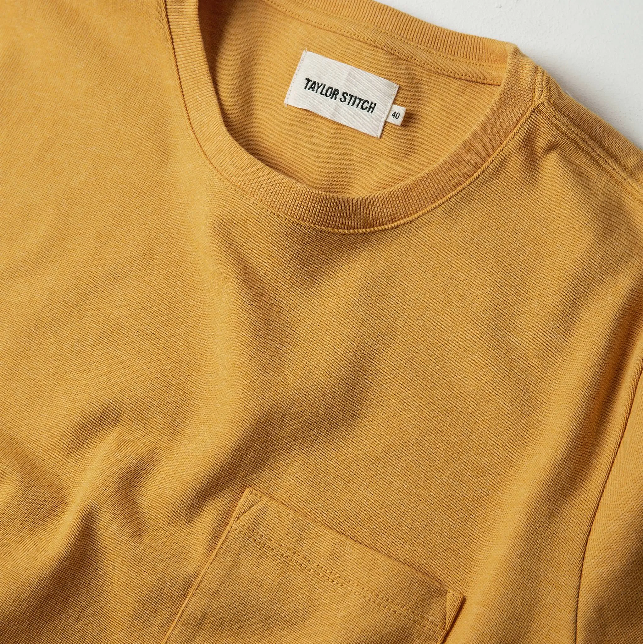 The Heavy Bag Tee in Saffron sold by Taylor Stitch product image thumbnail 5