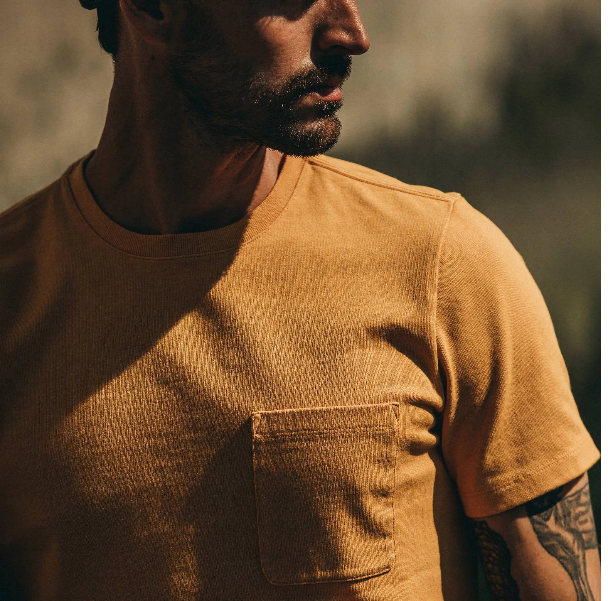 The Heavy Bag Tee in Saffron sold by Taylor Stitch product image thumbnail 3