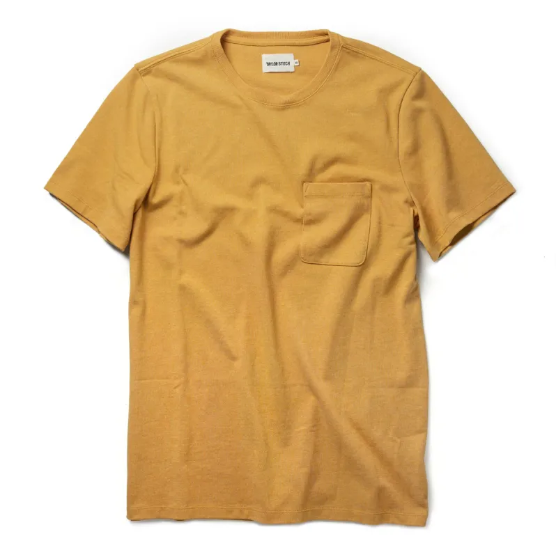 The Heavy Bag Tee in Saffron sold by Taylor Stitch