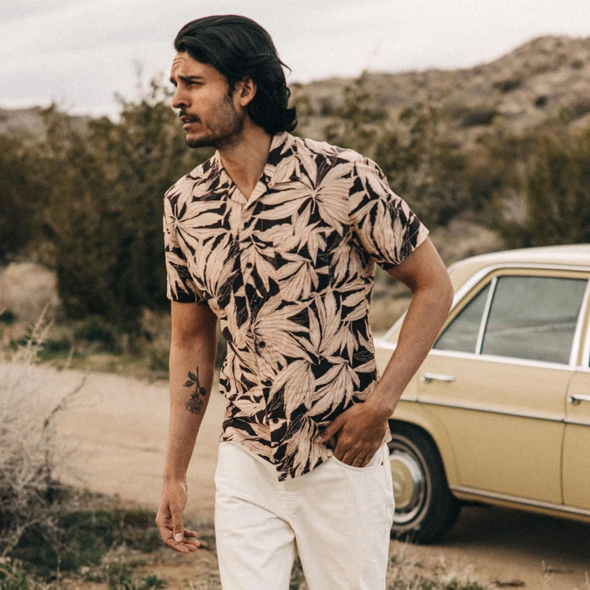 The Short Sleeve Hawthorne in Dried Palm sold by Taylor Stitch product image thumbnail 4