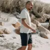 The Apres Short in Organic Dark Blue Foundation Twill sold by Taylor Stitch