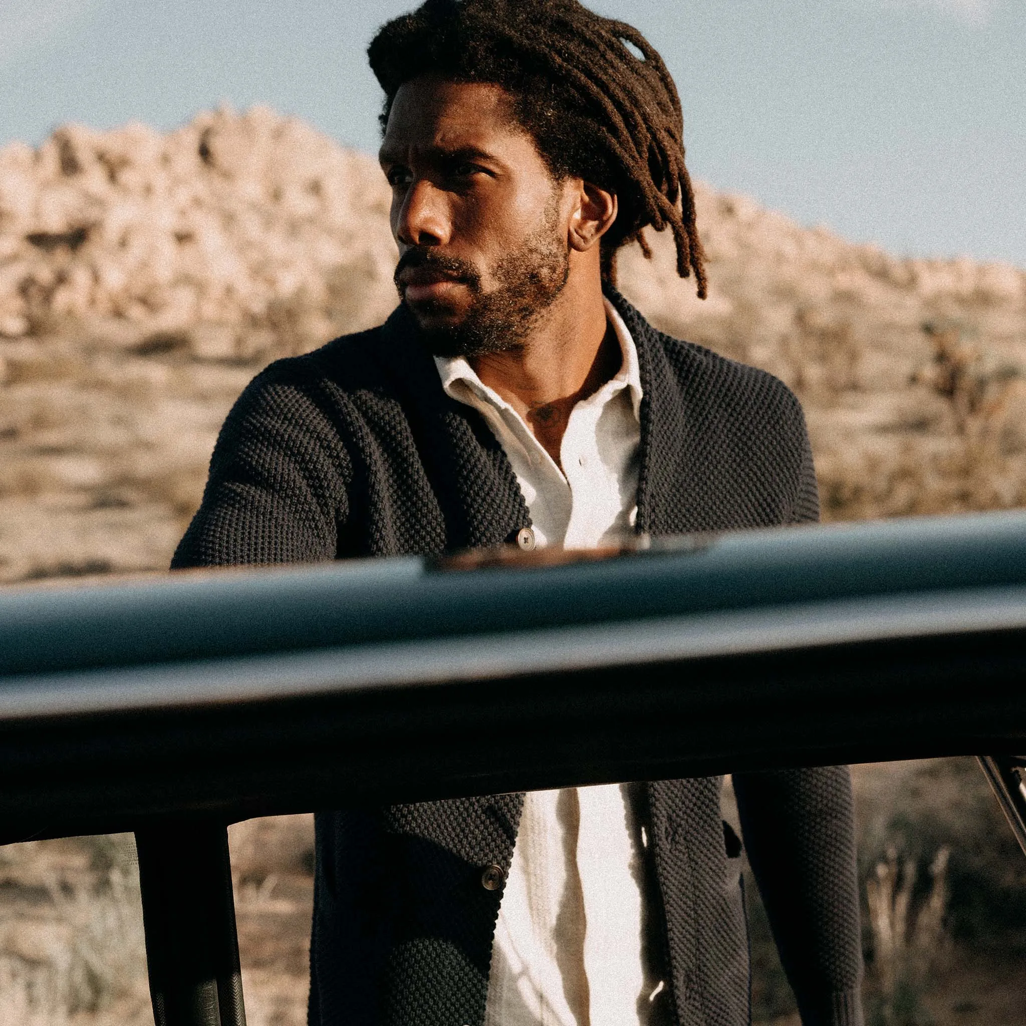 The Crawford Sweater in Navy sold by Taylor Stitch product image thumbnail 3