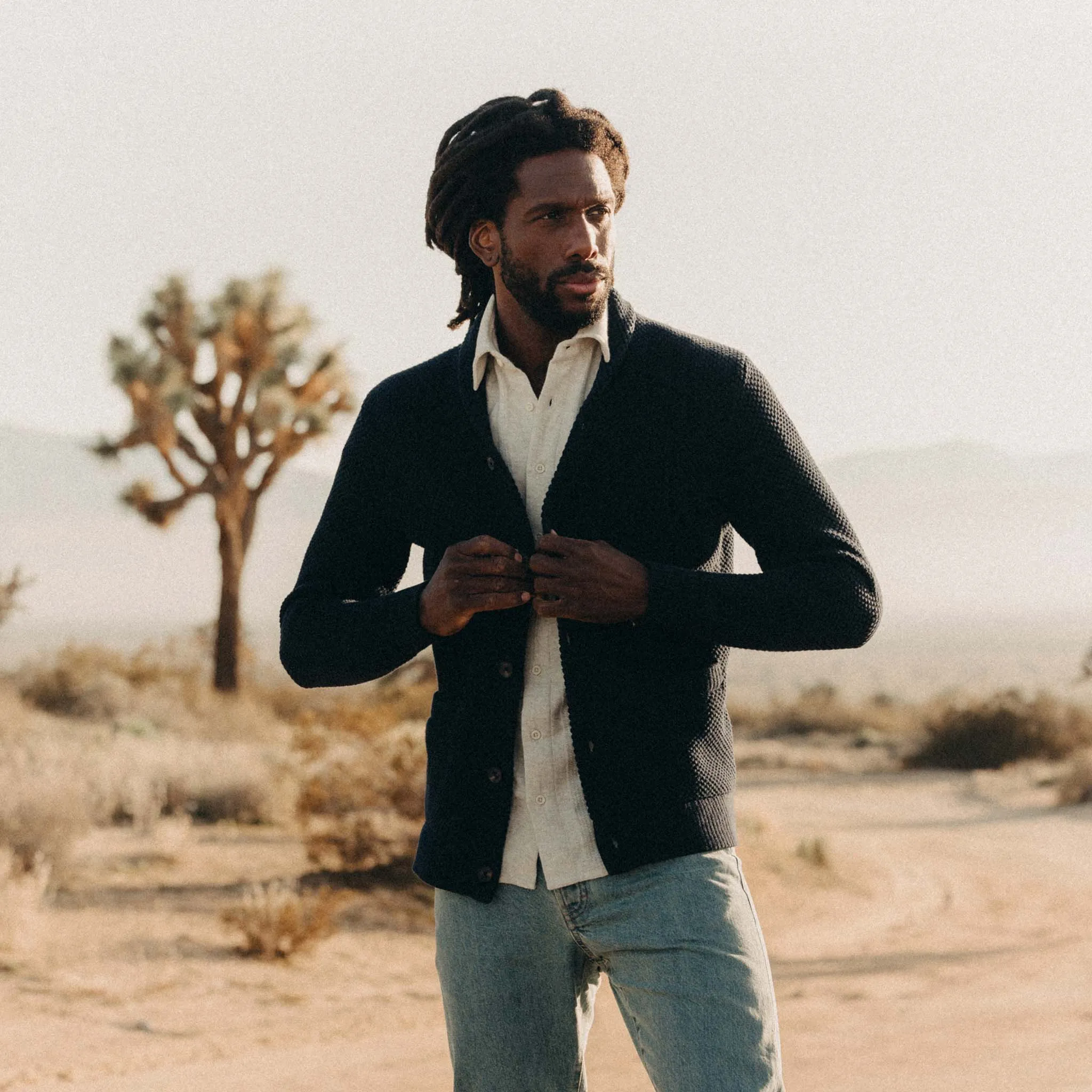 The Crawford Sweater in Navy sold by Taylor Stitch product image thumbnail 2