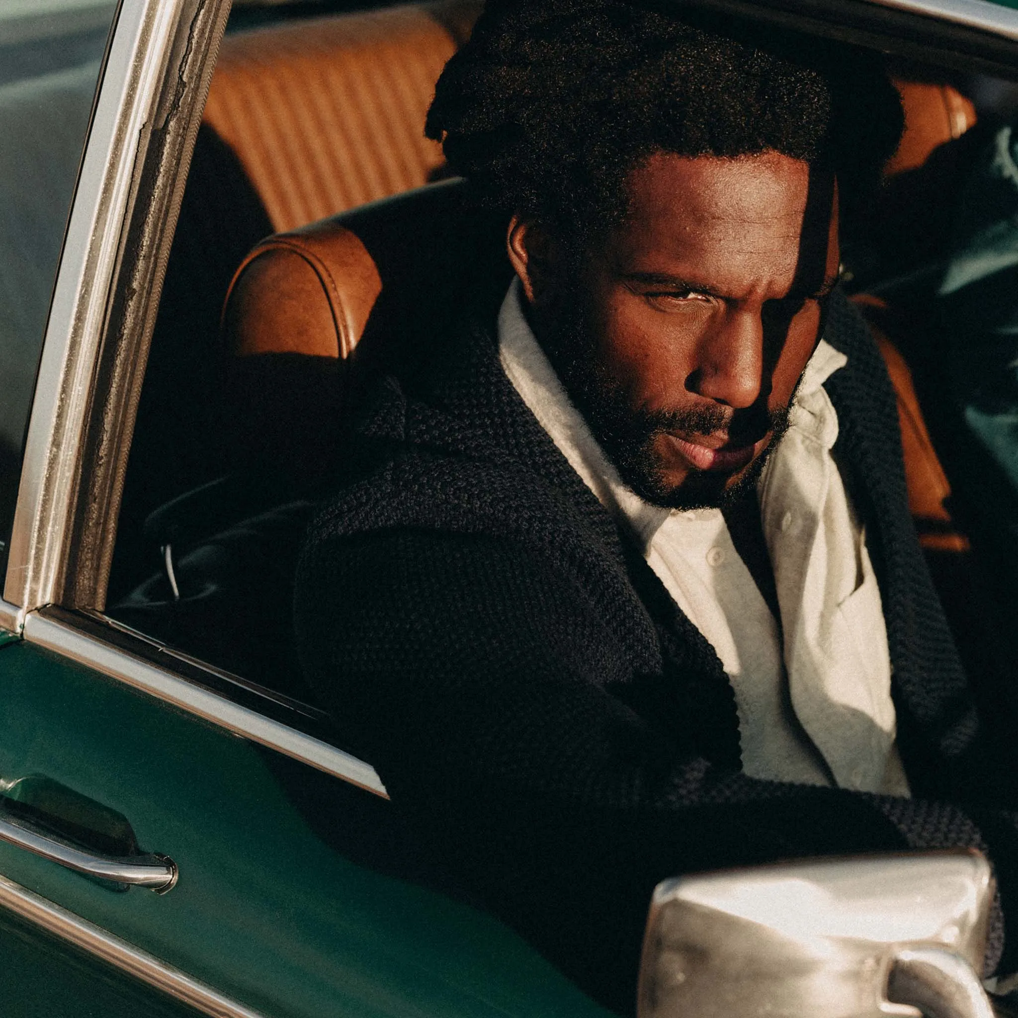 The Crawford Sweater in Navy sold by Taylor Stitch product image thumbnail 4