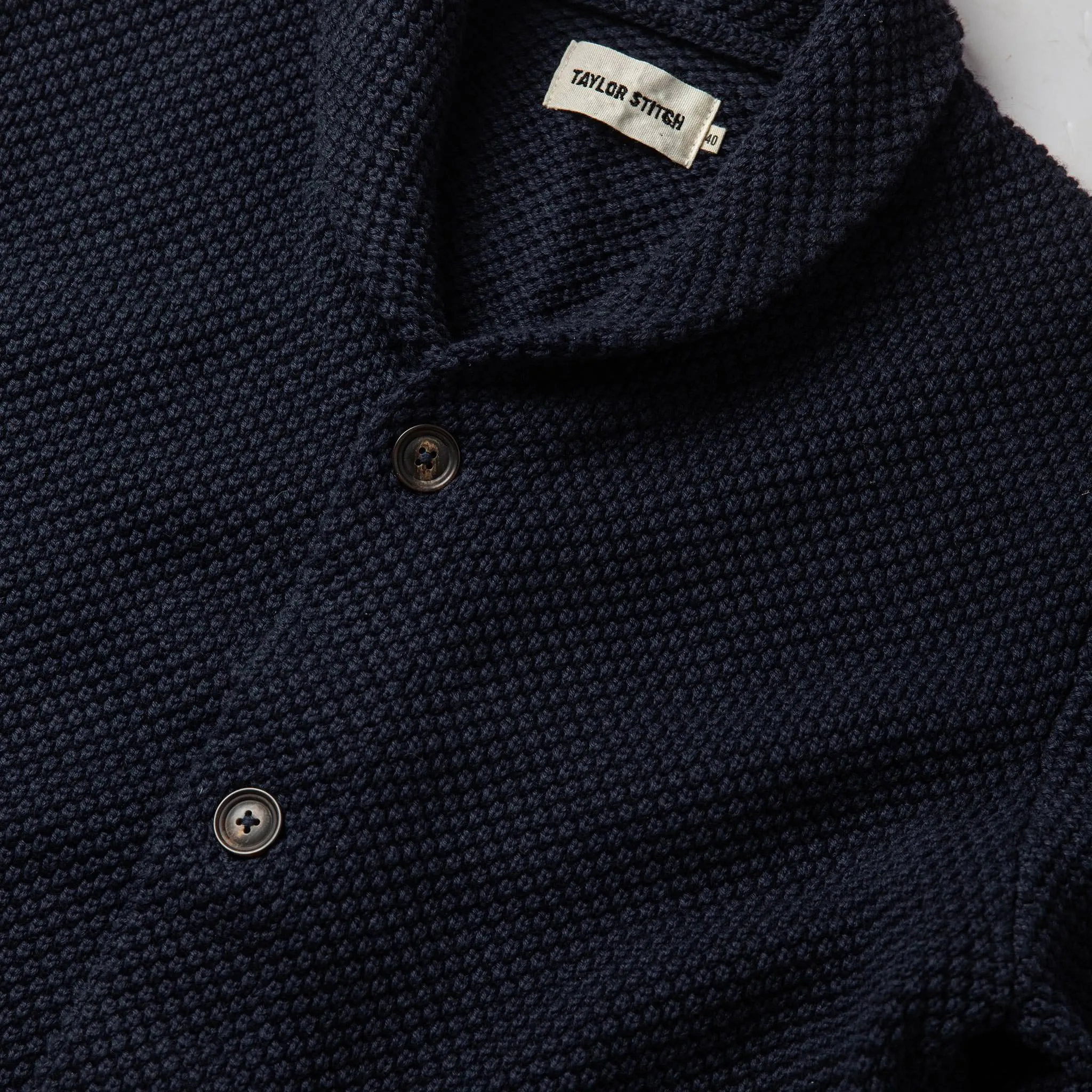 The Crawford Sweater in Navy sold by Taylor Stitch product image thumbnail 5