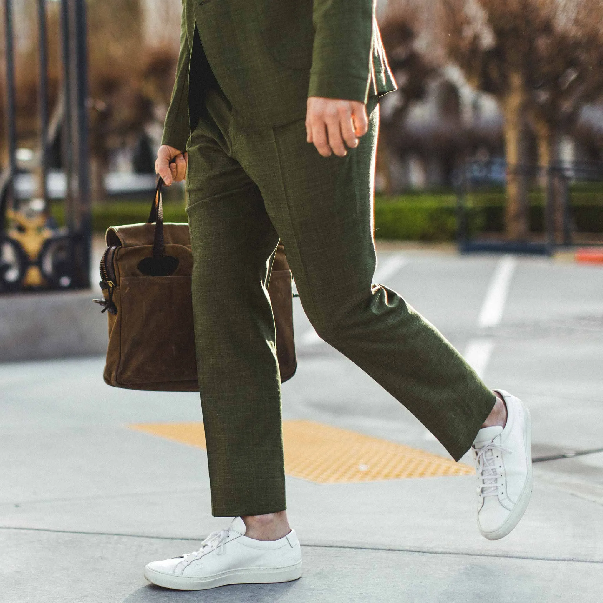 The Telegraph Trouser in Evergreen sold by Taylor Stitch product image thumbnail 3