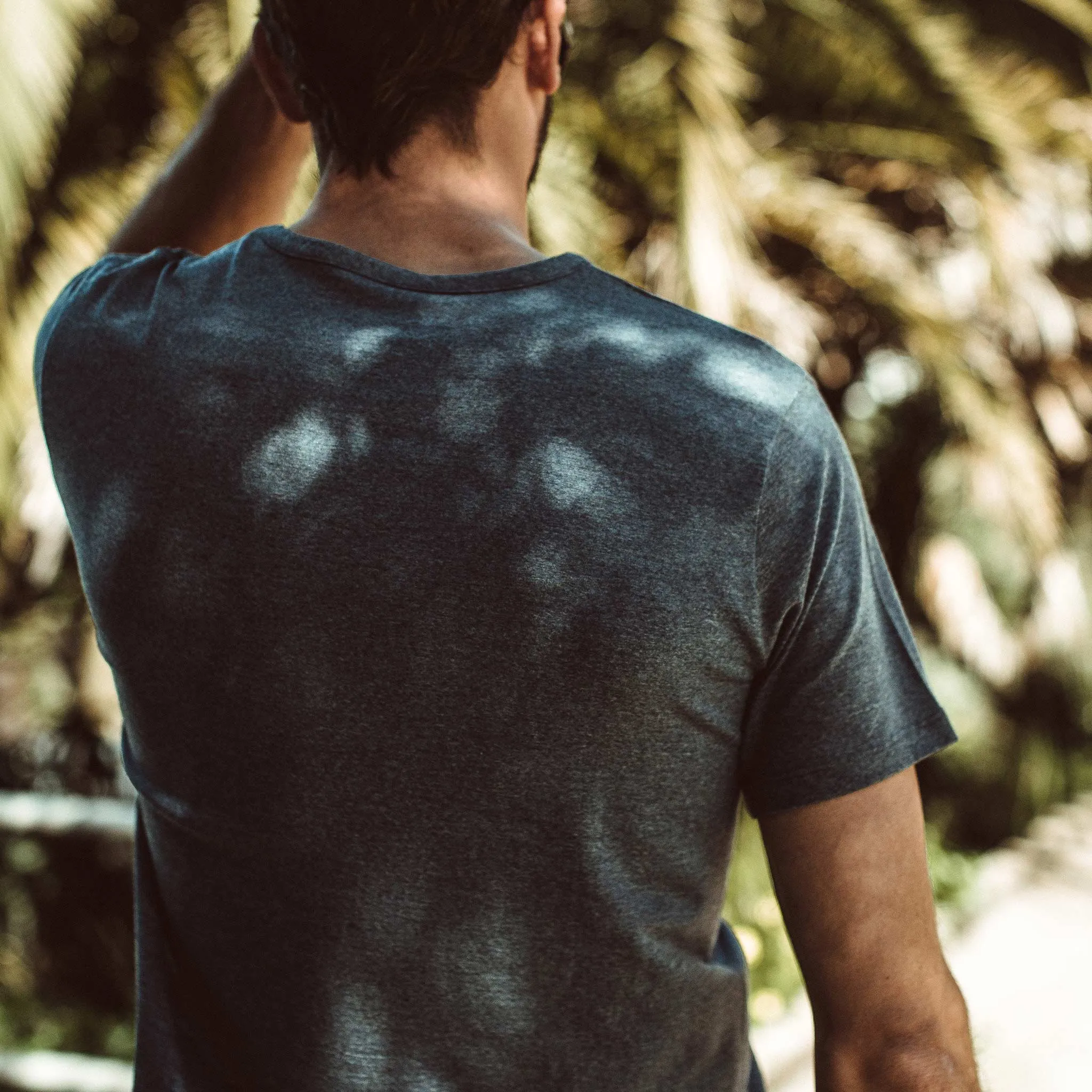 The Antoni Tee in Heather Blue sold by Taylor Stitch product image thumbnail 3