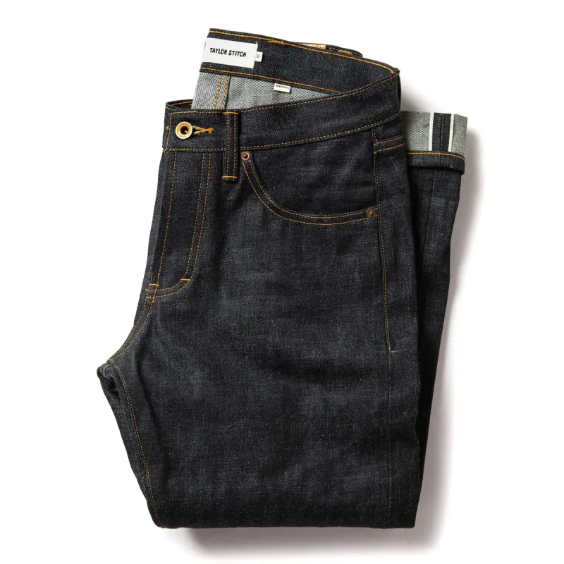 The Democratic Jean in Natural Indigo Selvage sold by Taylor Stitch