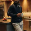 The Fillmore Hoodie in Dark Navy sold by Taylor Stitch