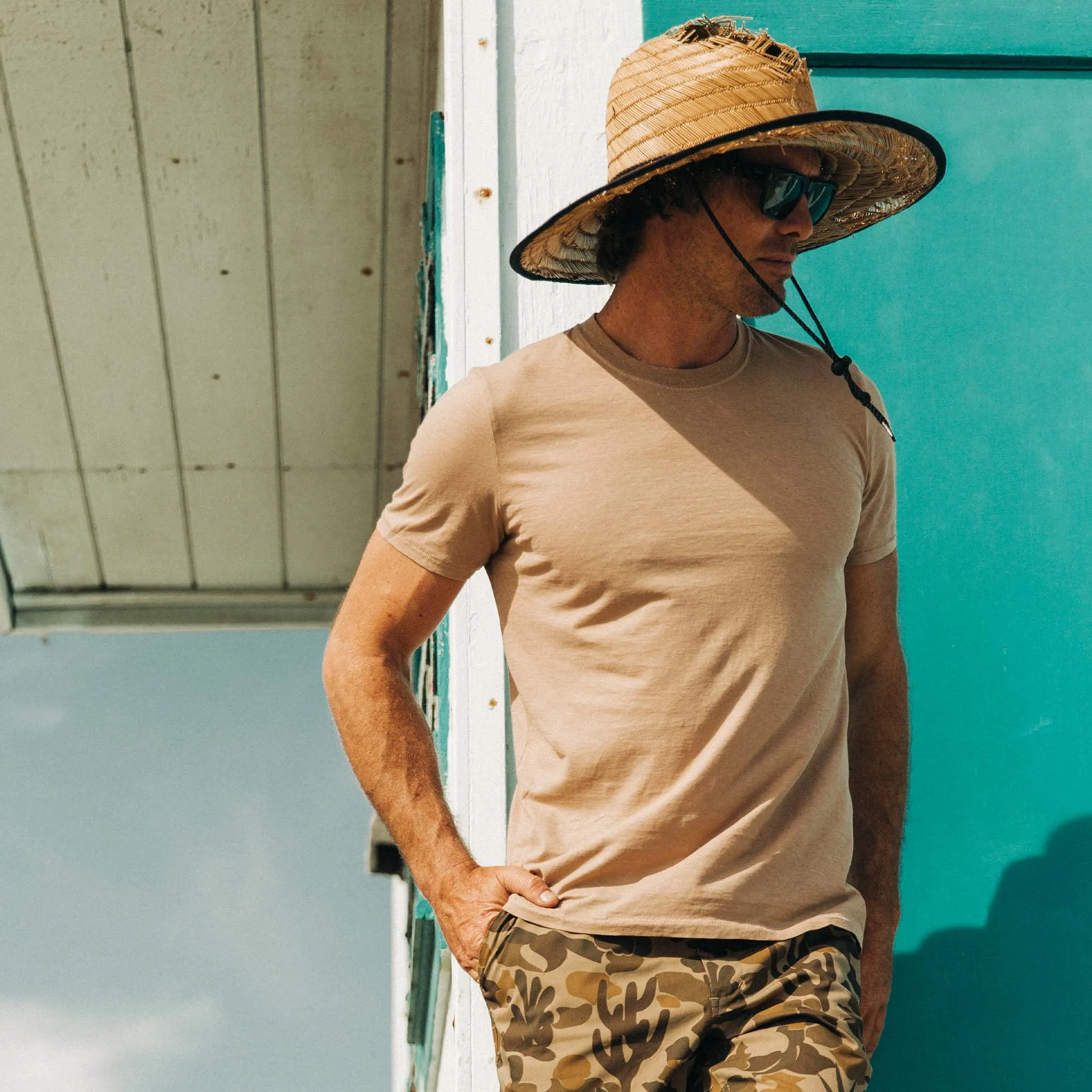 The Cotton Hemp Tee in Khaki sold by Taylor Stitch product image thumbnail 2