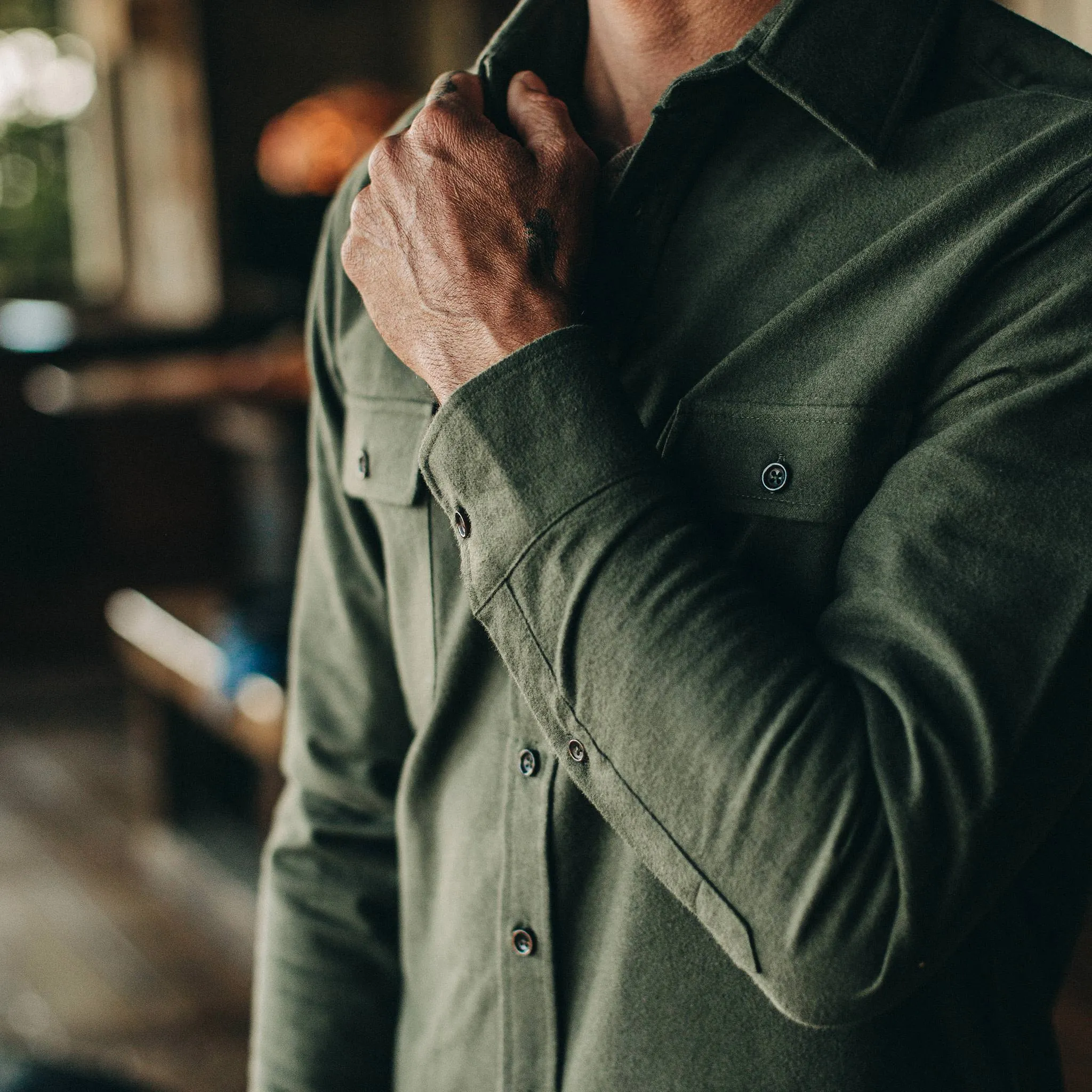 The Yosemite Shirt in Forest sold by Taylor Stitch product image thumbnail 4