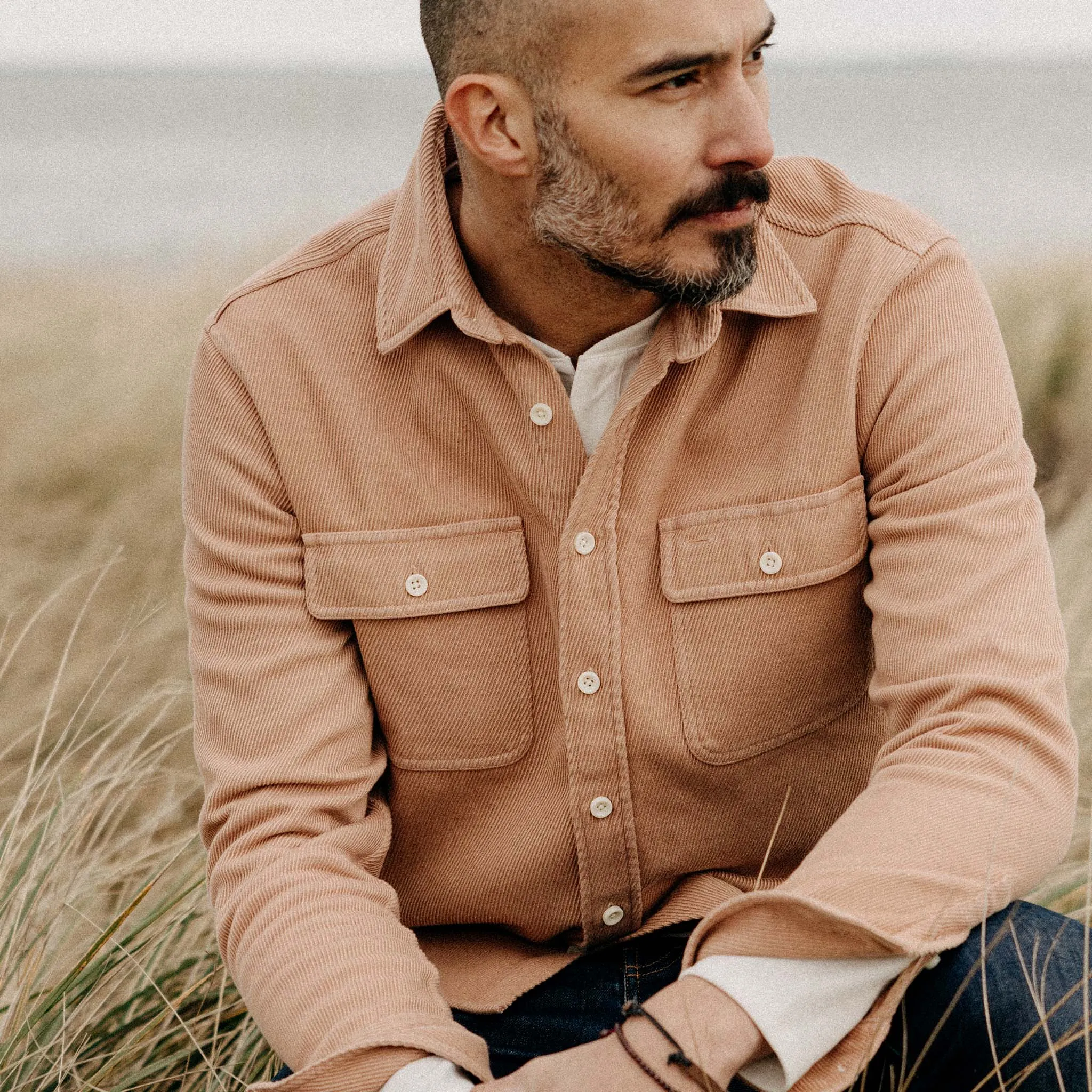 The Ledge Shirt in Dusty Coral Twill sold by Taylor Stitch product image thumbnail 4