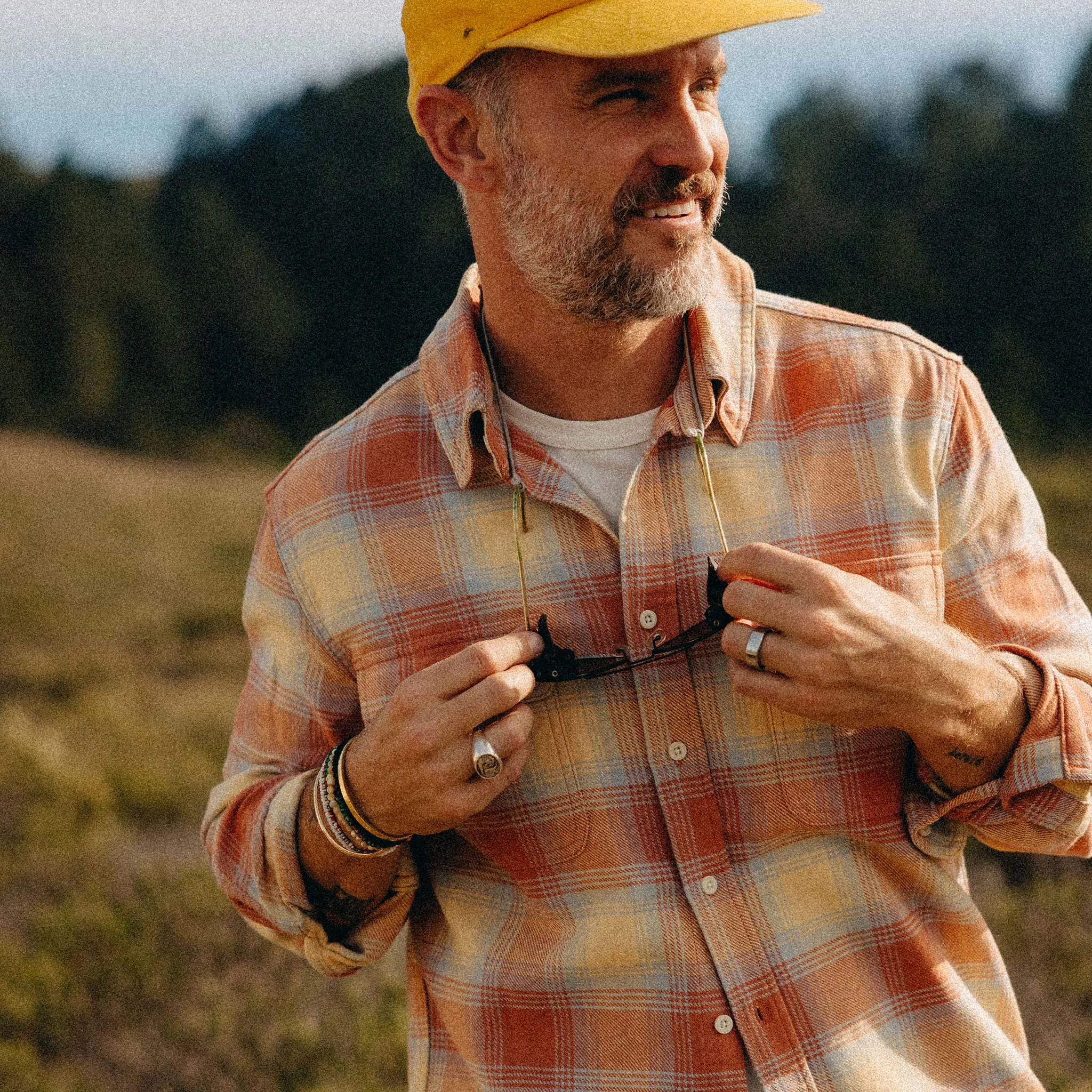 The Ledge Shirt in Sunrise Plaid sold by Taylor Stitch product image thumbnail 3