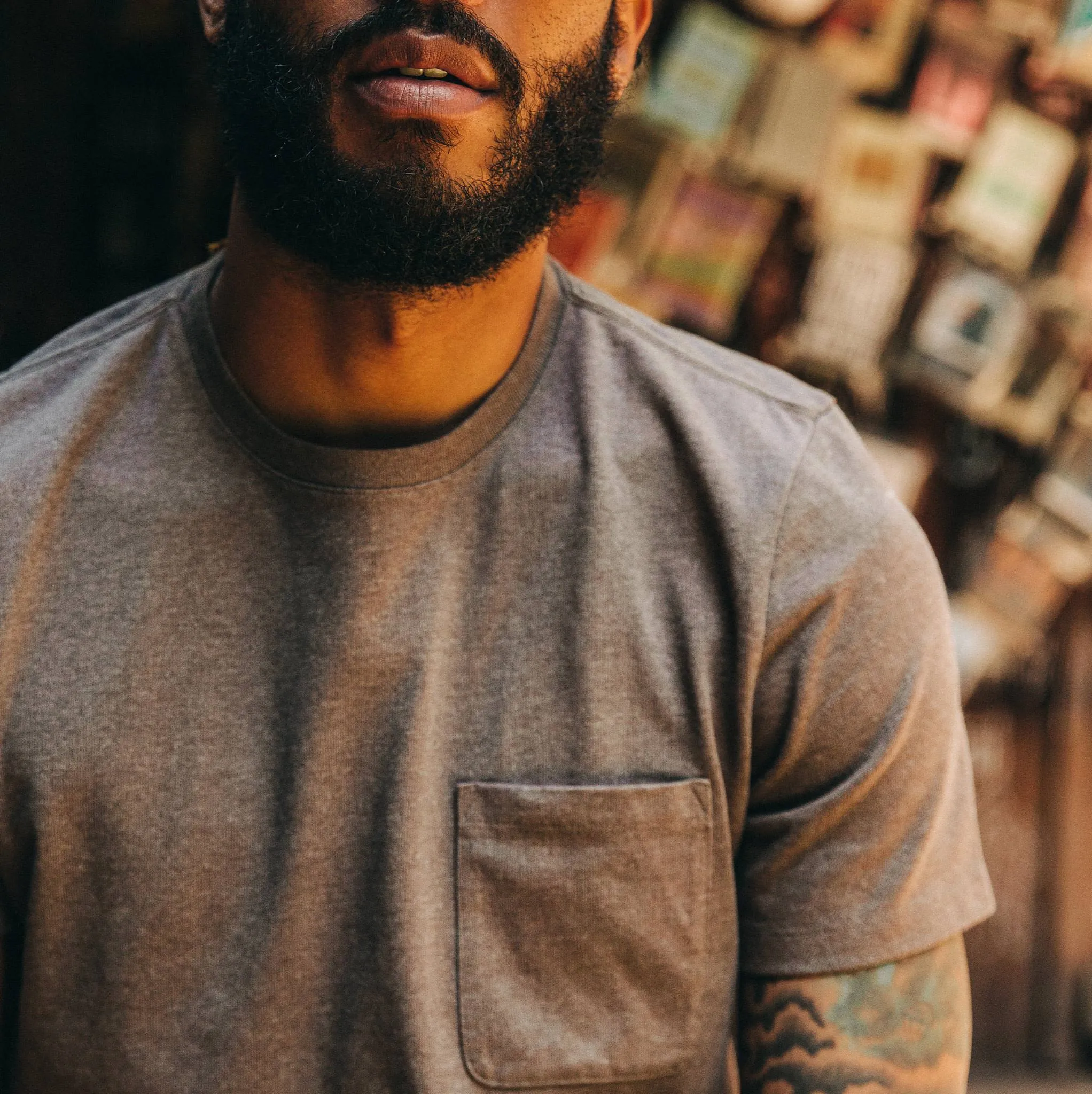 The Heavy Bag Tee in Espresso sold by Taylor Stitch product image thumbnail 3