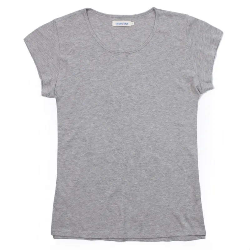 The Aidan - Heather Grey Tee sold by Taylor Stitch