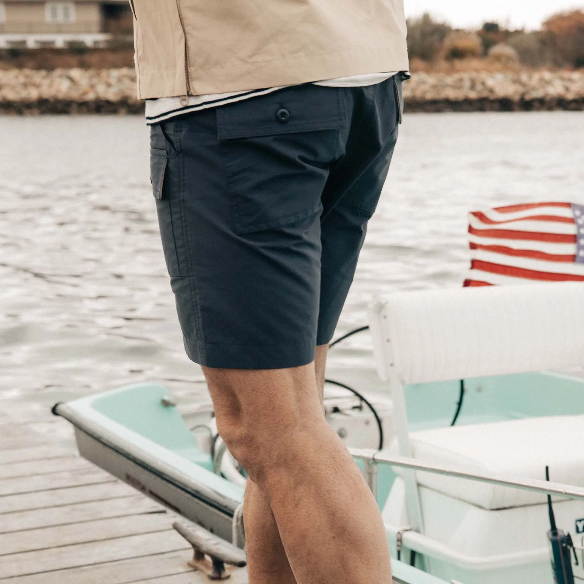 The Trail Cargo Short in Faded Navy 60/40 sold by Taylor Stitch product image thumbnail 3