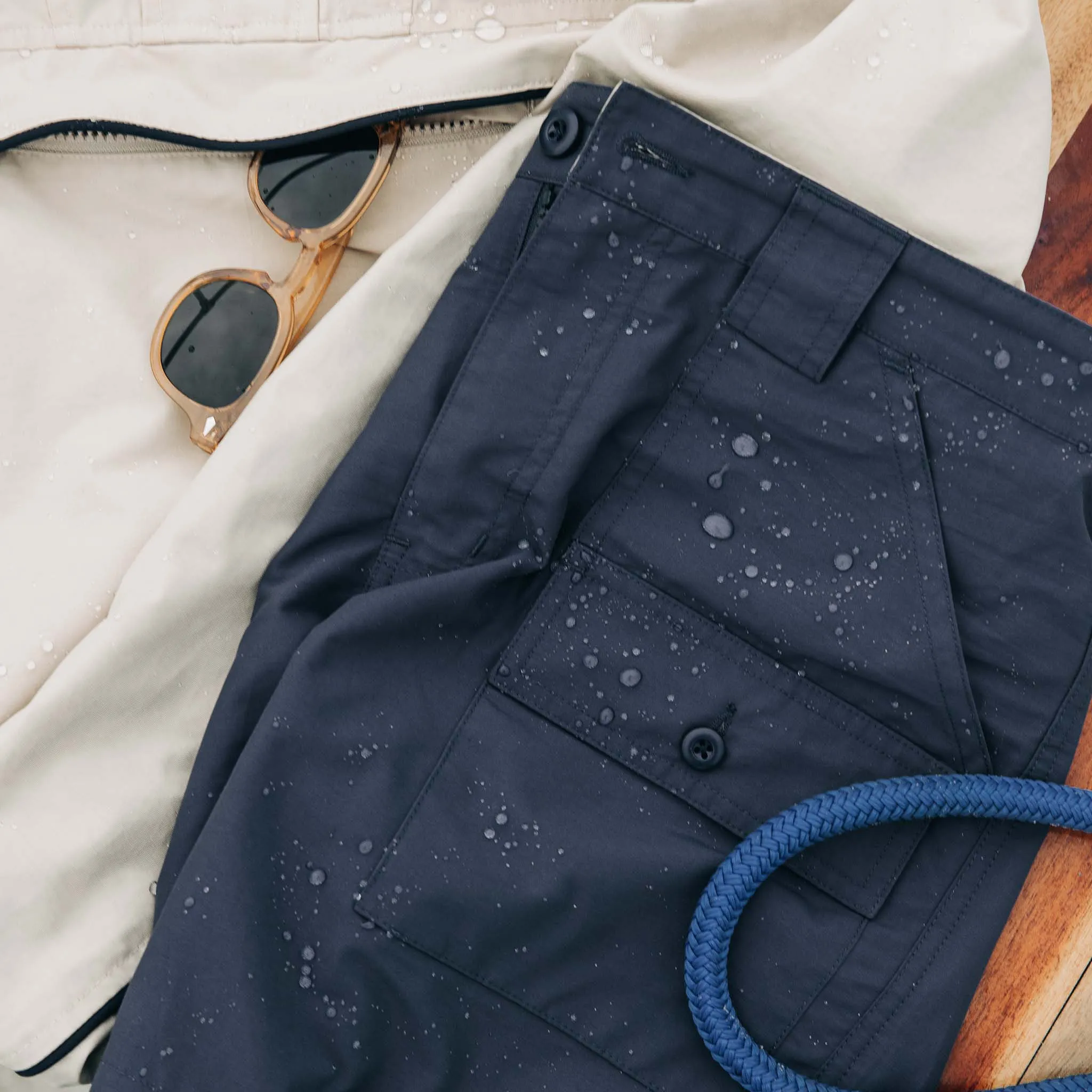 The Trail Cargo Short in Faded Navy 60/40 sold by Taylor Stitch product image thumbnail 5