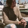 The Whaler Sweater in Alpaca Wool sold by Taylor Stitch