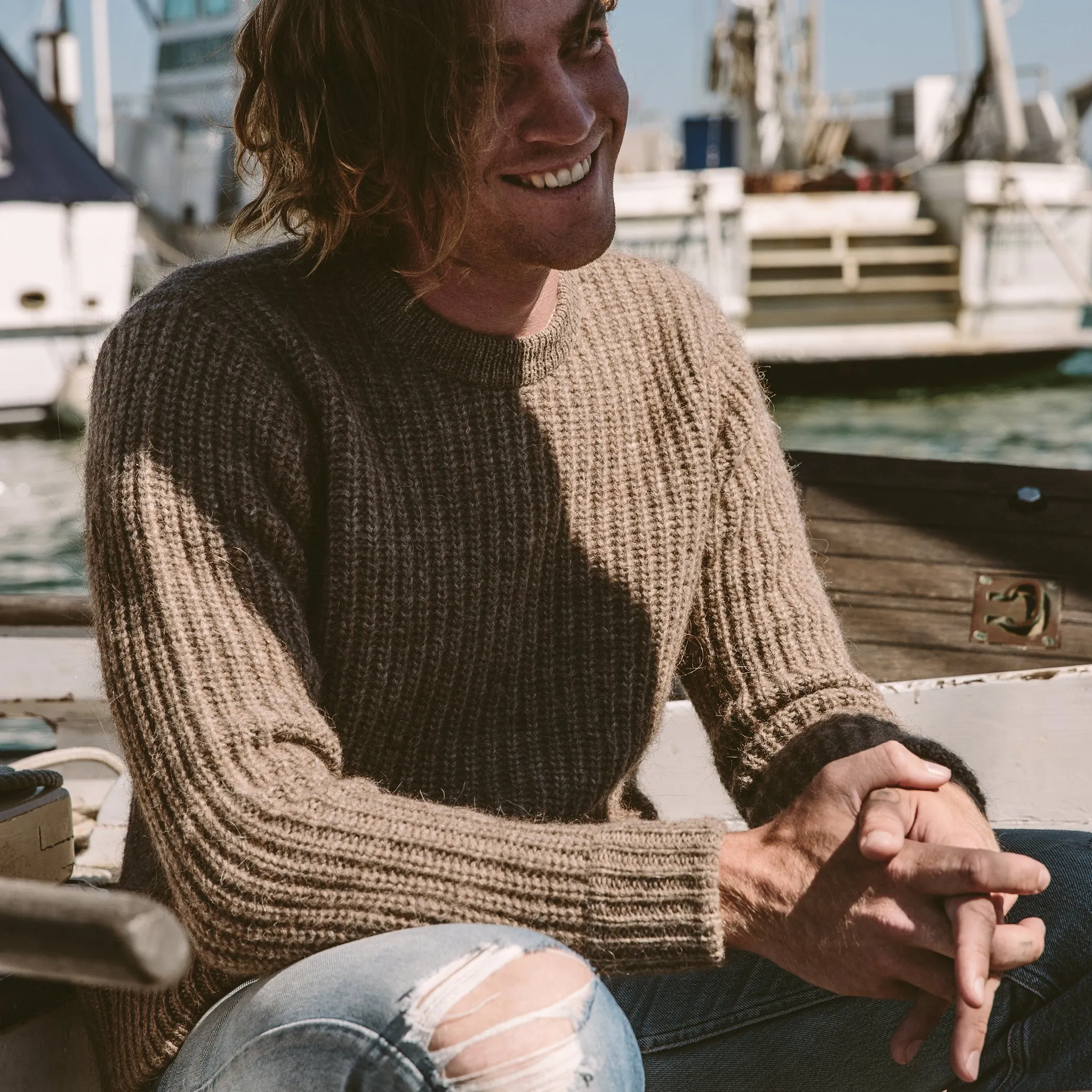 The Whaler Sweater in Alpaca Wool sold by Taylor Stitch product image thumbnail 2