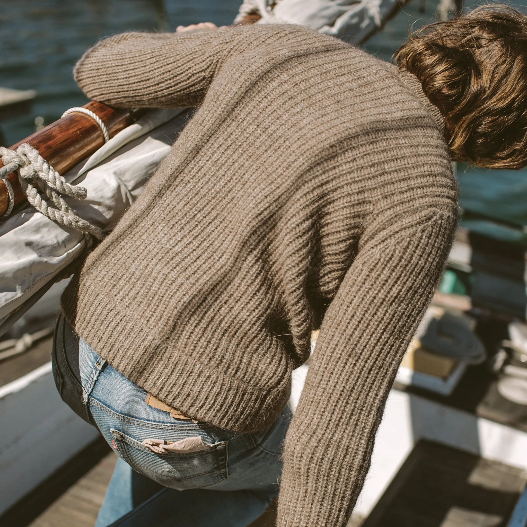 The Whaler Sweater in Alpaca Wool sold by Taylor Stitch product image thumbnail 3