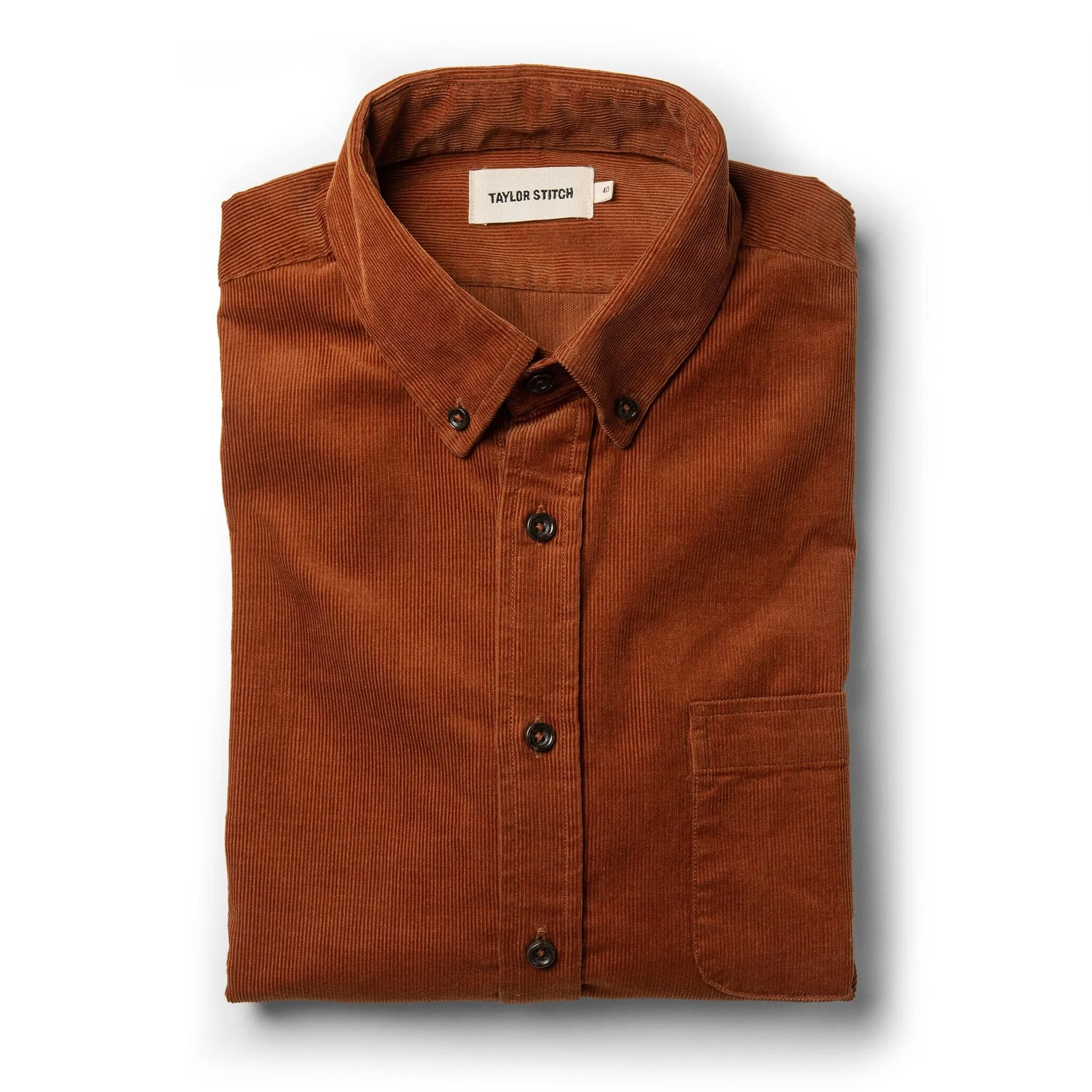 The Jack in Rust Cord sold by Taylor Stitch