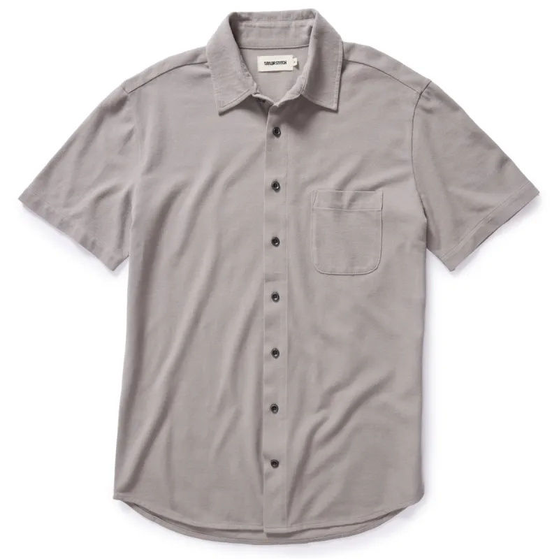The Short Sleeve California in Steeple Grey Pique sold by Taylor Stitch
