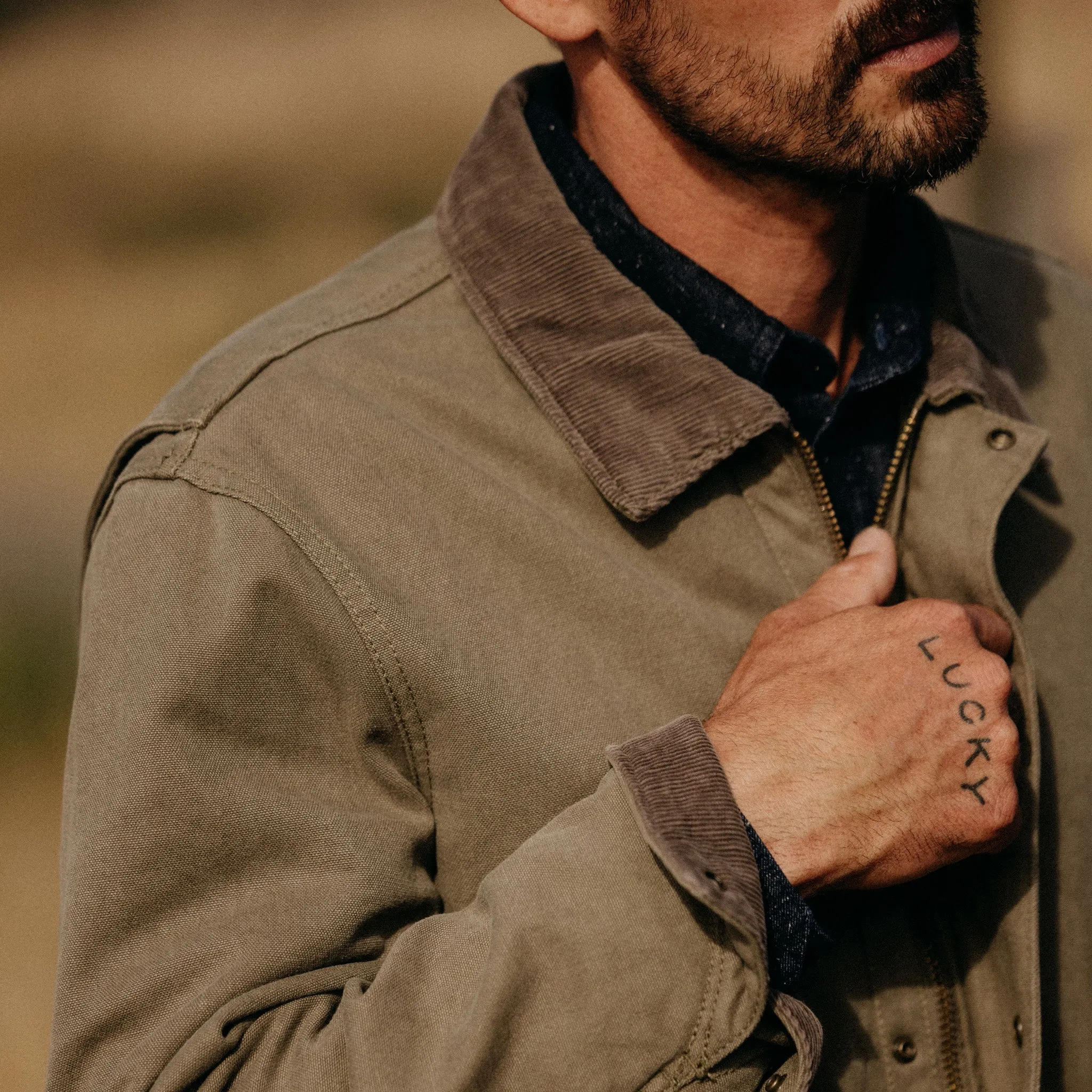 The Workhorse Jacket in Stone Boss Duck sold by Taylor Stitch product image thumbnail 5