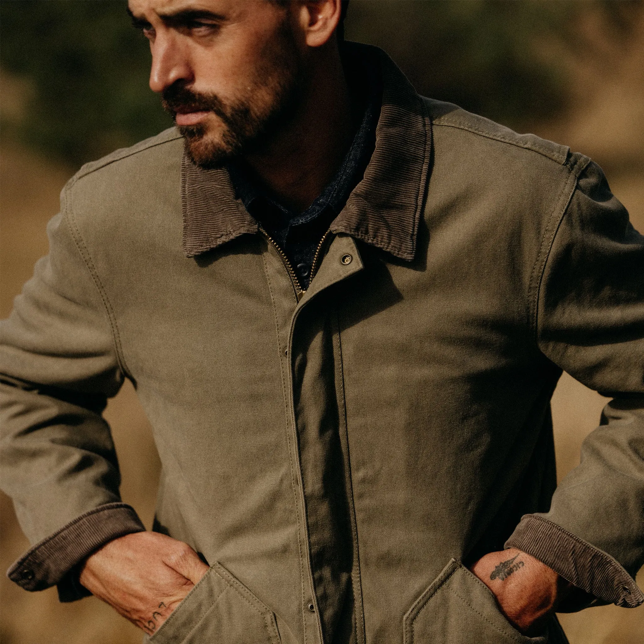 The Workhorse Jacket in Stone Boss Duck sold by Taylor Stitch product image thumbnail 3