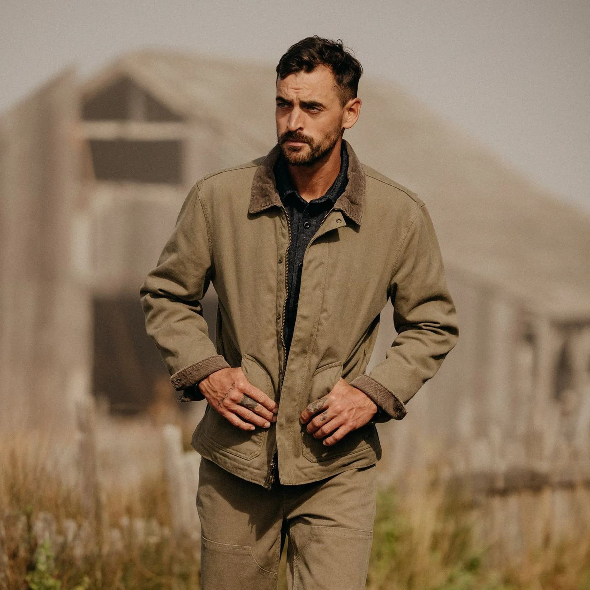 The Workhorse Jacket in Stone Boss Duck sold by Taylor Stitch product image thumbnail 4