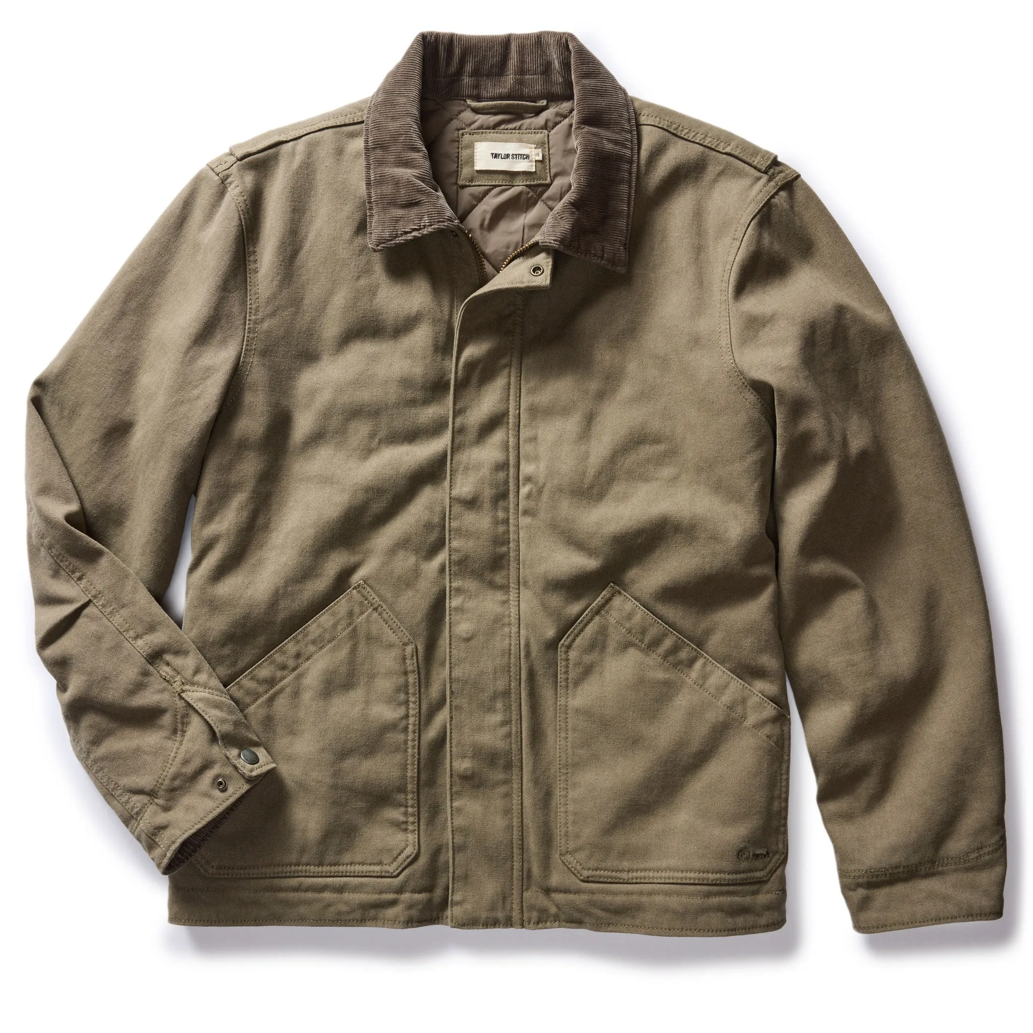 The Workhorse Jacket in Stone Boss Duck sold by Taylor Stitch