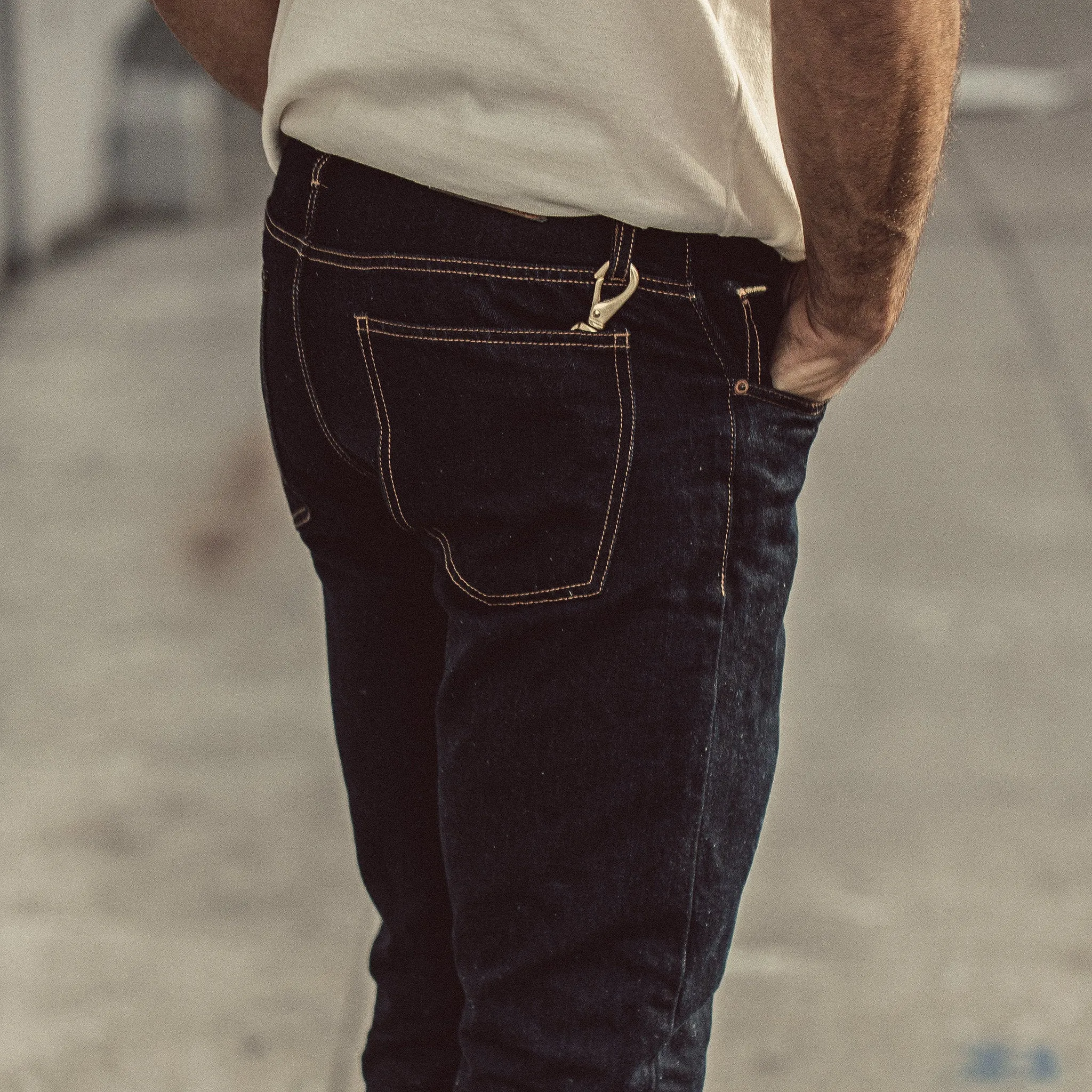 The Slim Jean in Sol Selvage sold by Taylor Stitch product image thumbnail 5
