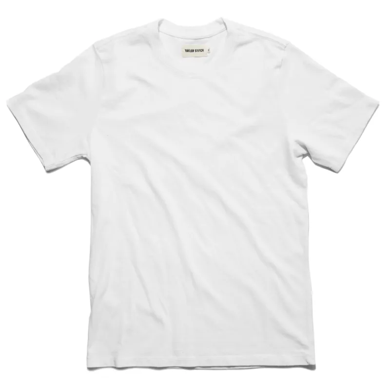 The Triblend Tee in White sold by Taylor Stitch