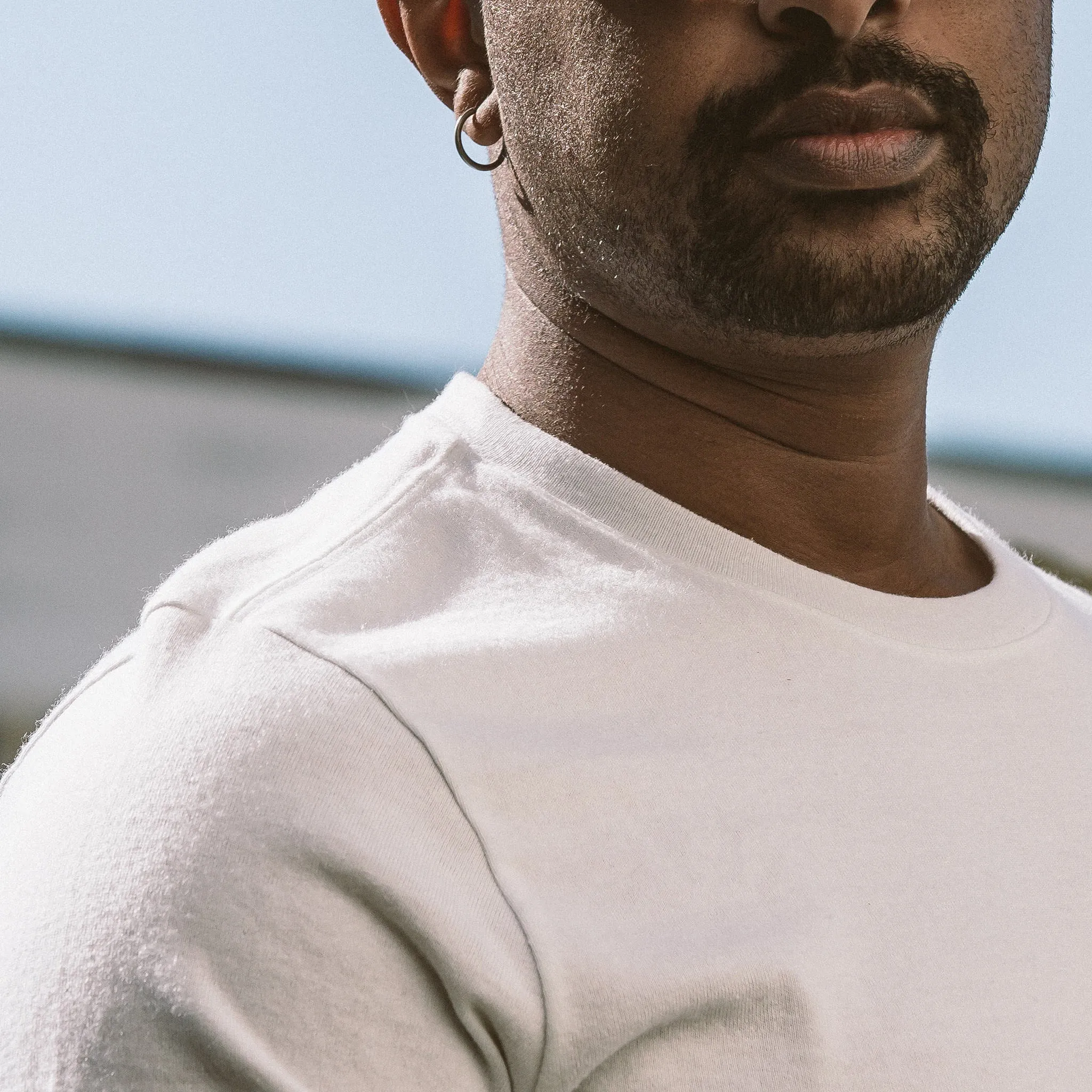 The Triblend Tee in White sold by Taylor Stitch product image thumbnail 3