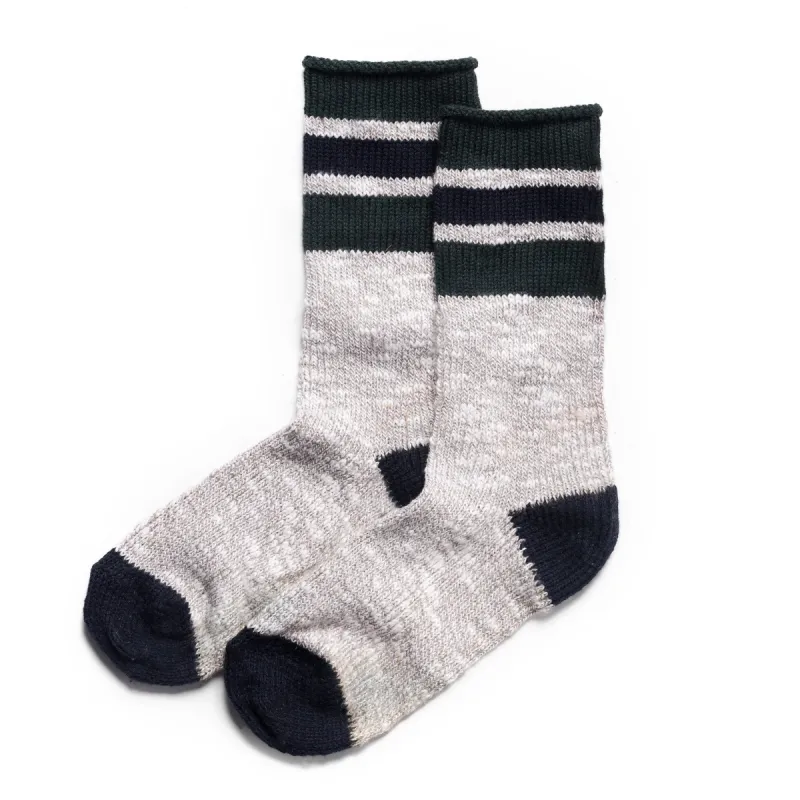 The Camp Sock in Heather Grey sold by Taylor Stitch