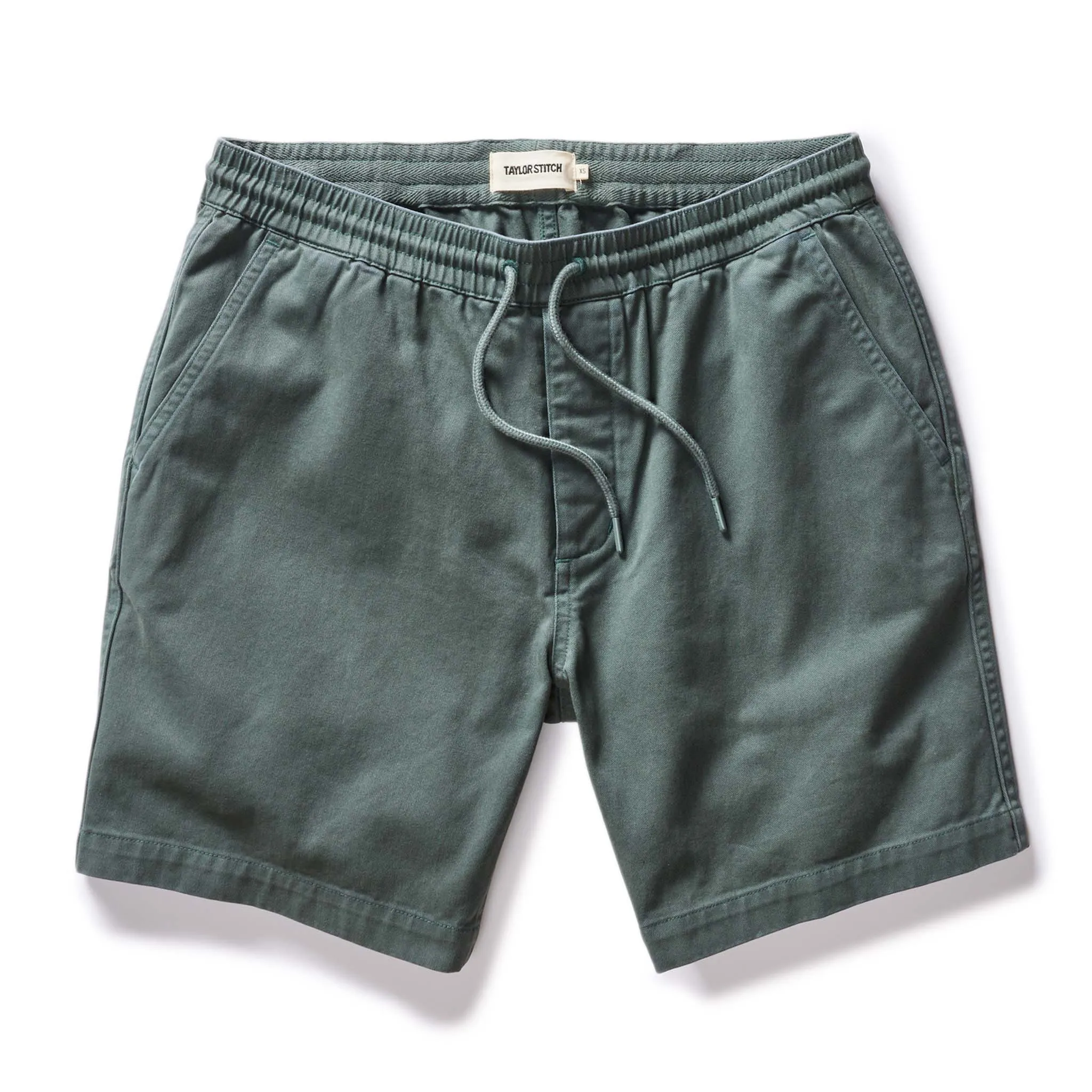 The Apres Short in Organic Deep Sea Foundation Twill sold by Taylor Stitch