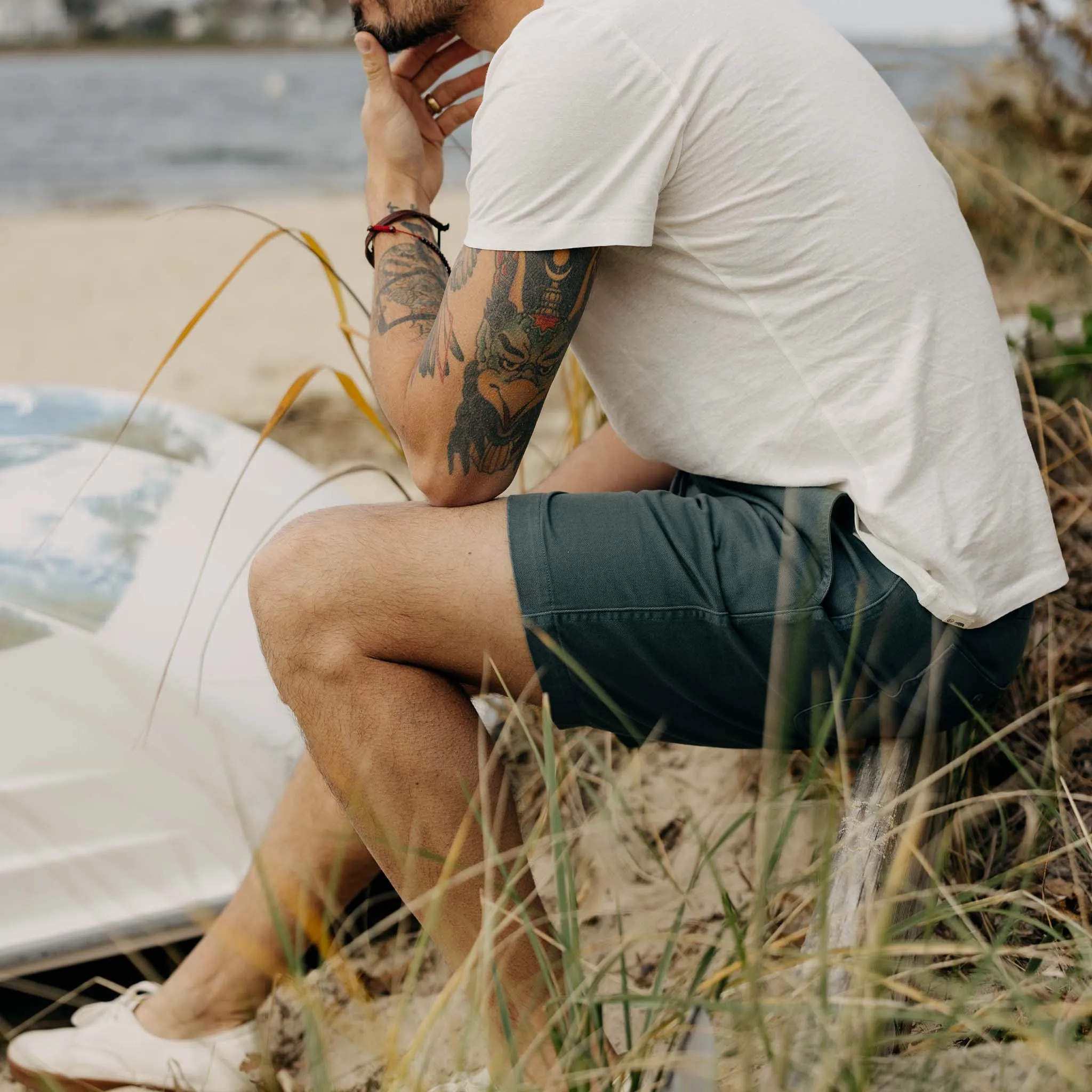 The Apres Short in Organic Deep Sea Foundation Twill sold by Taylor Stitch product image thumbnail 4