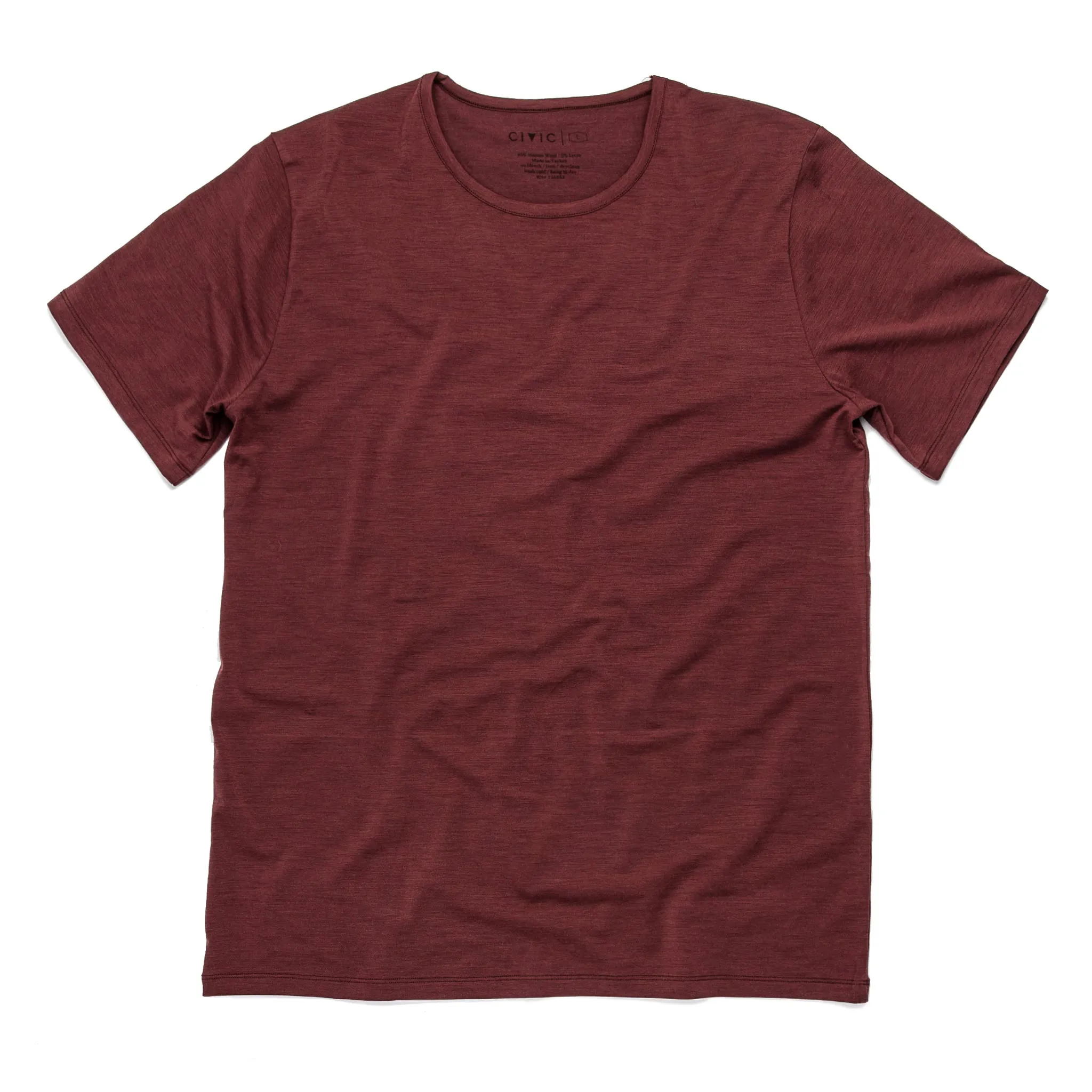 The Antoni Tee in Heather Brick sold by Taylor Stitch