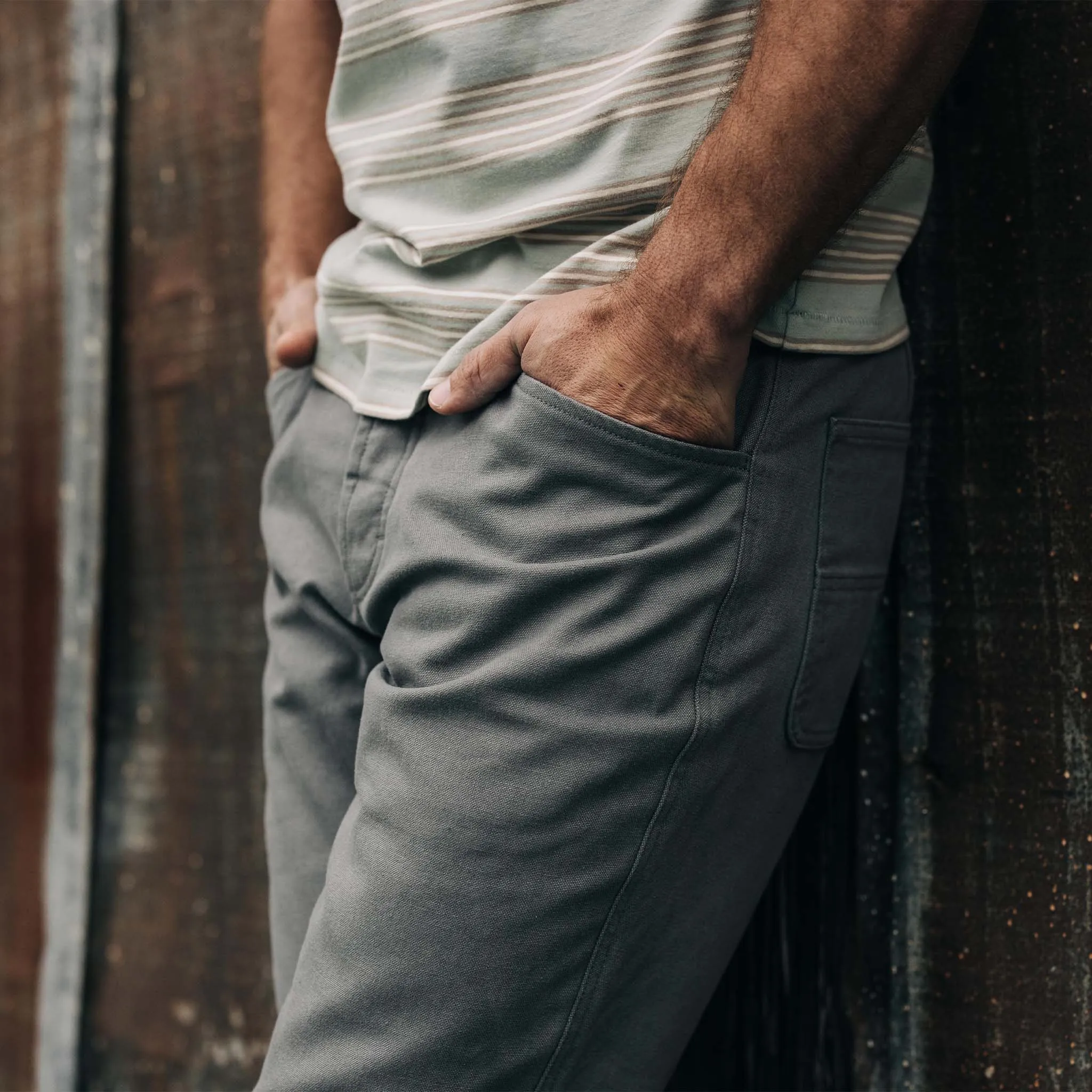 The Camp Pant in Gravel Boss Duck sold by Taylor Stitch product image thumbnail 3