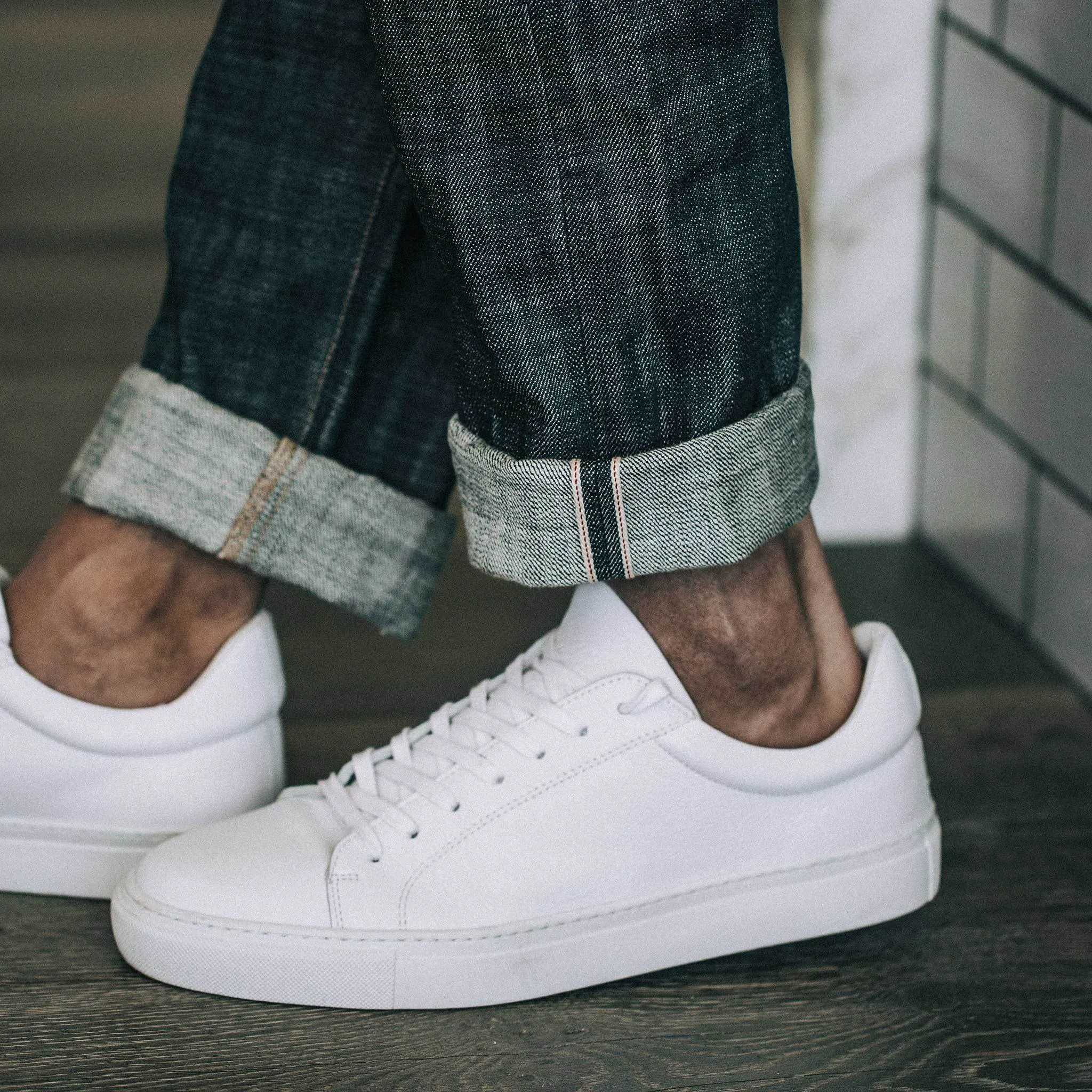 The Slim Jean in Green Cast Selvage sold by Taylor Stitch product image thumbnail 3