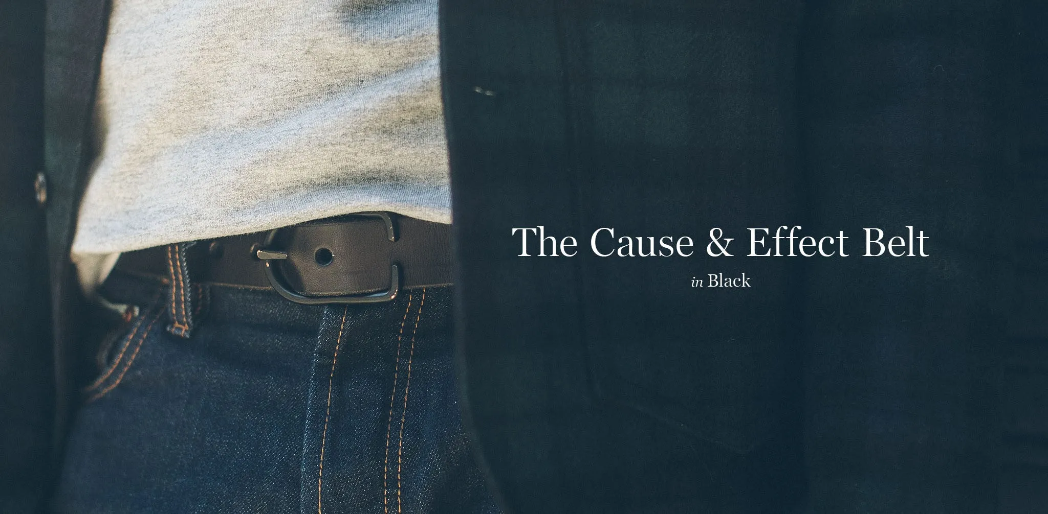 The Cause & Effect Belt in Black sold by Taylor Stitch product image thumbnail 4