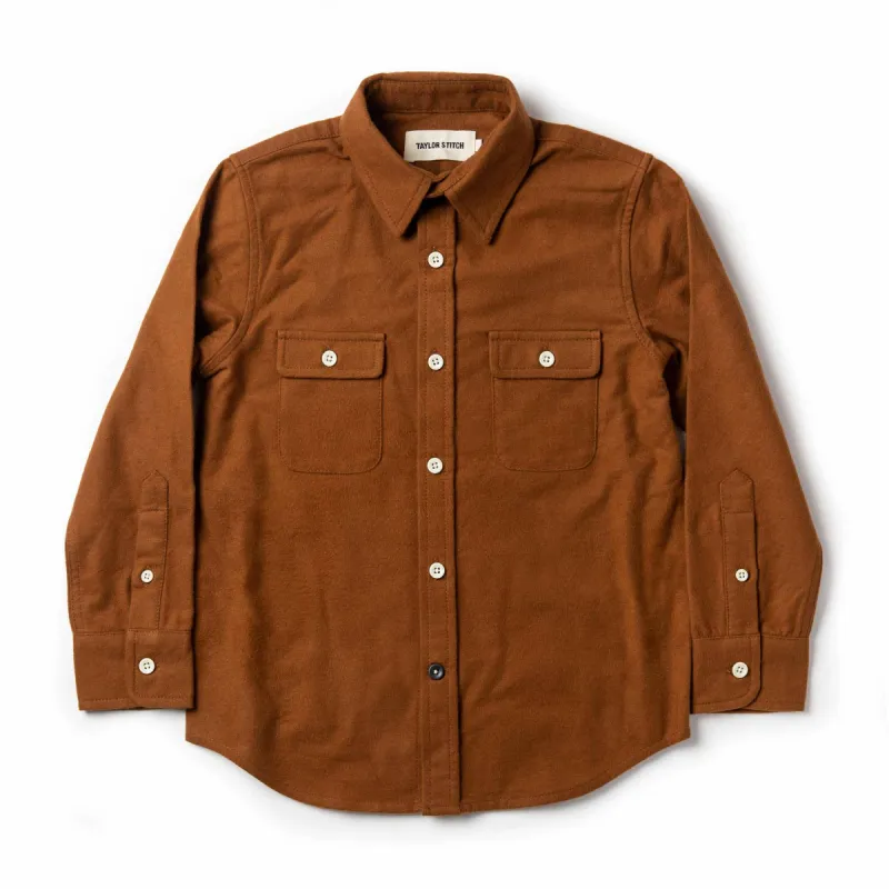 The Little Yosemite Shirt in Tobacco sold by Taylor Stitch