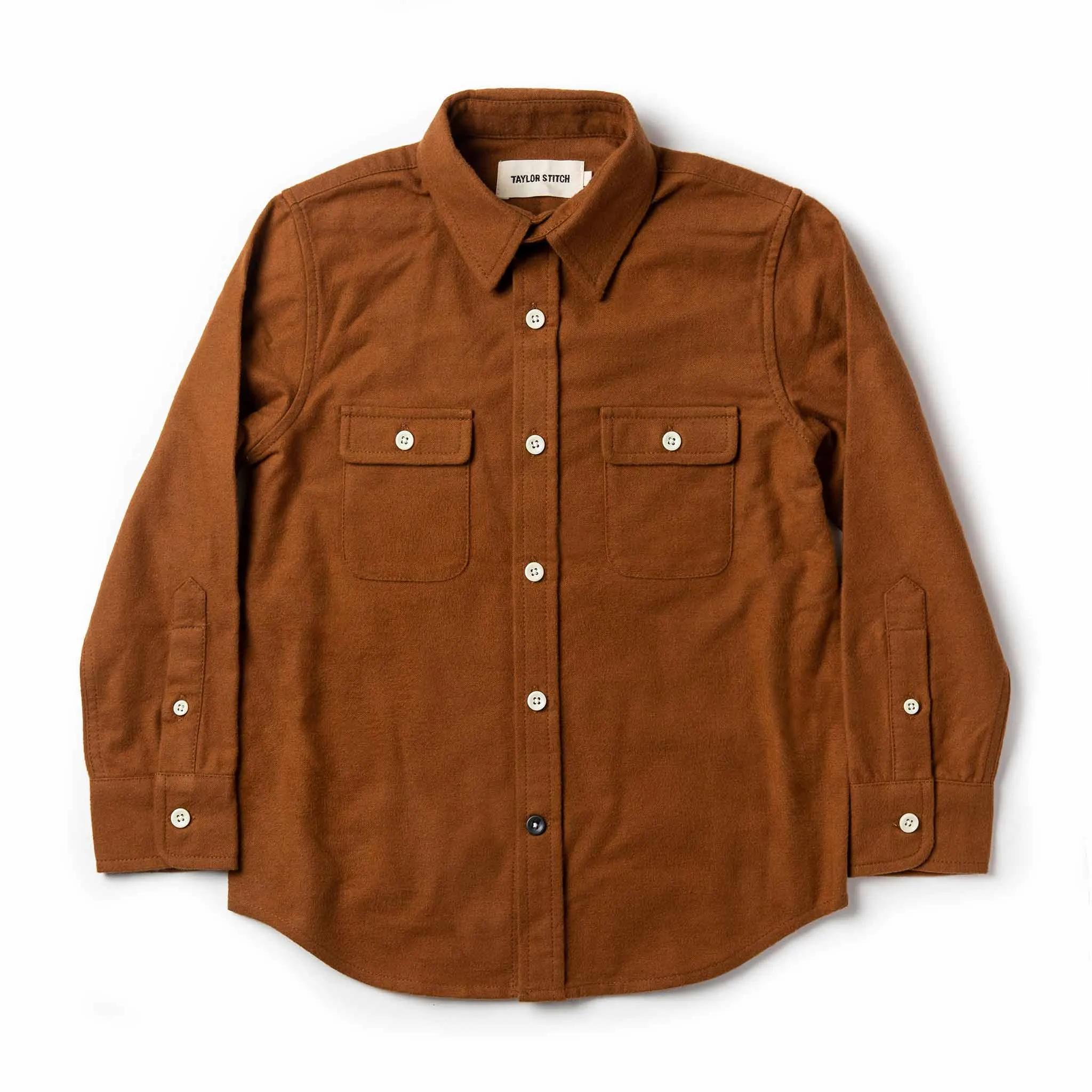 The Little Yosemite Shirt in Tobacco sold by Taylor Stitch
