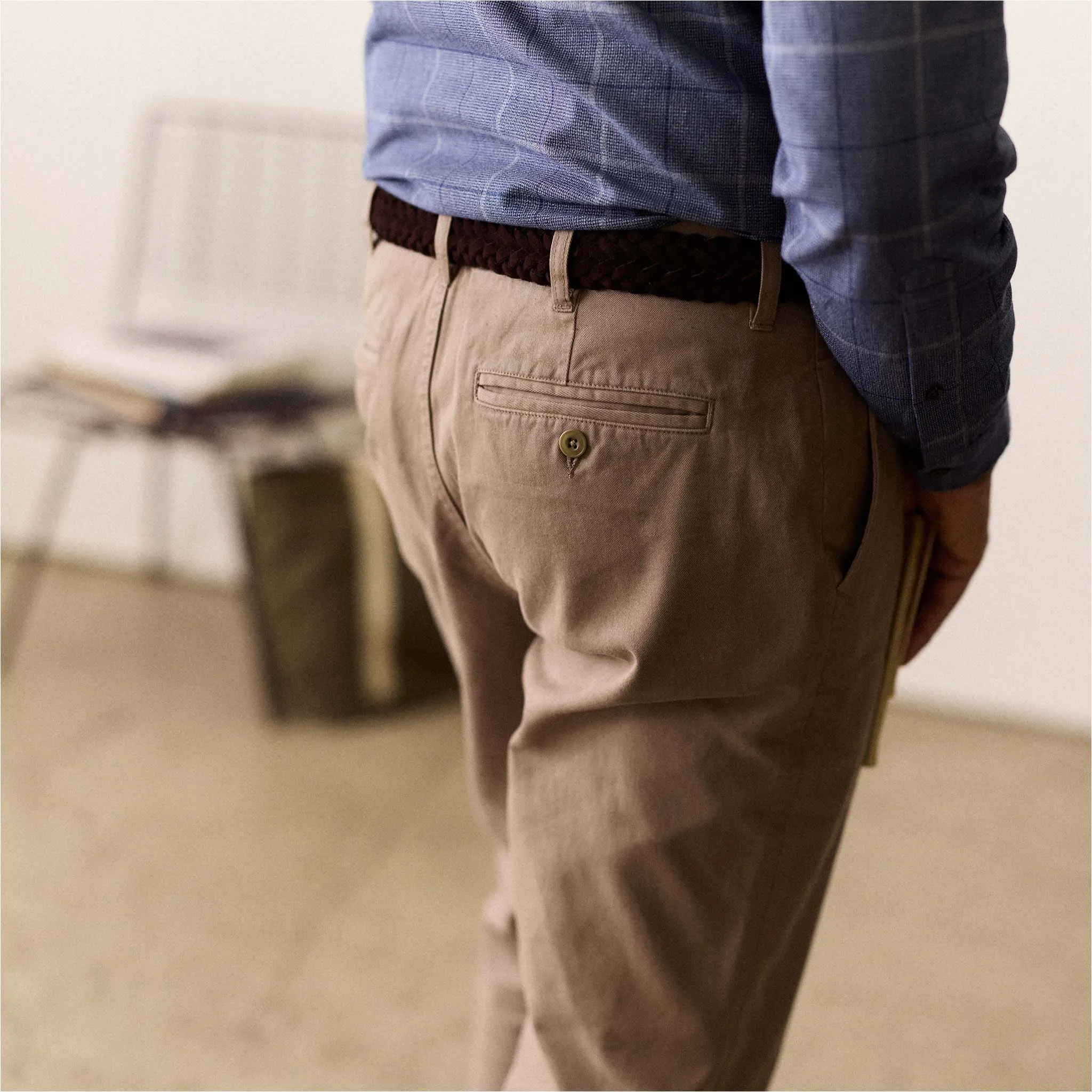 The Democratic Foundation Pant in Dried Earth sold by Taylor Stitch product image thumbnail 4