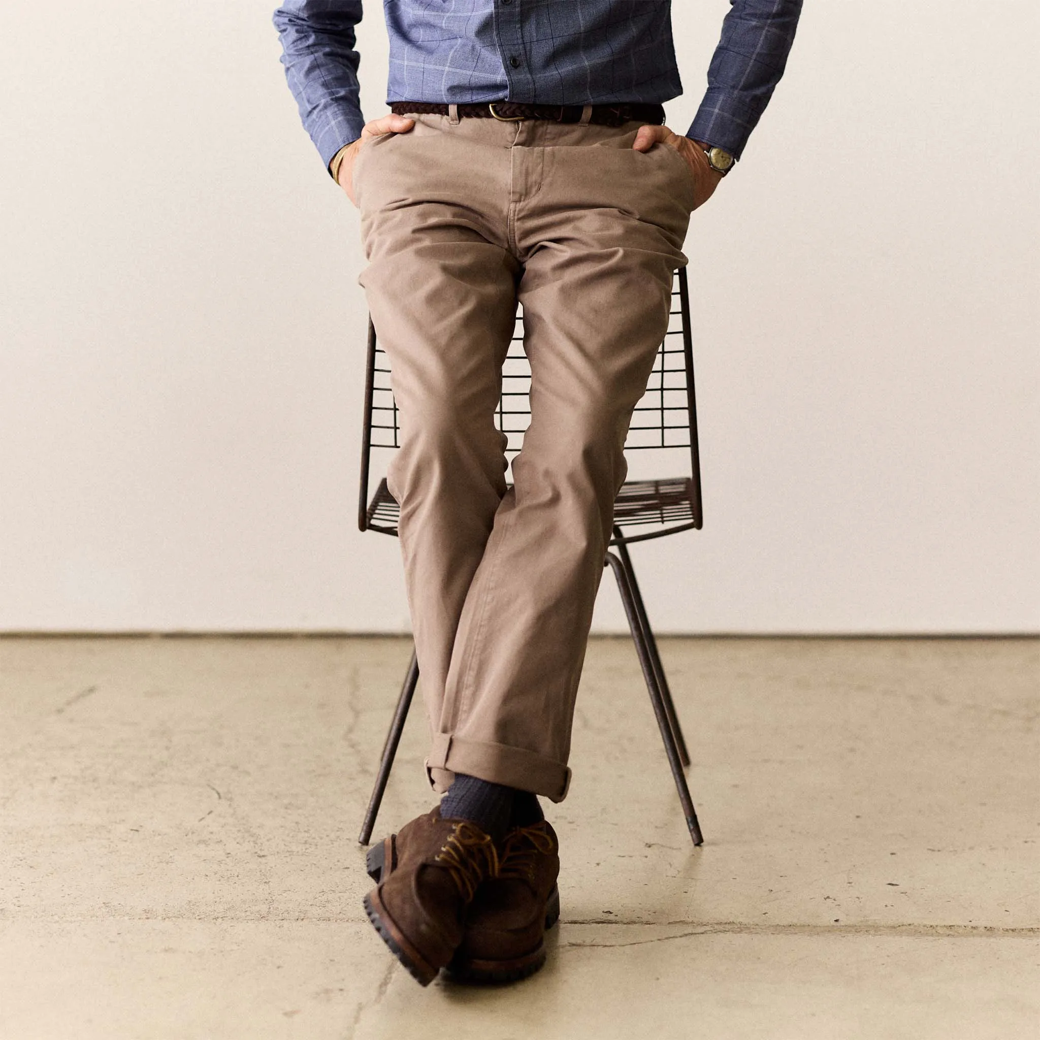 The Democratic Foundation Pant in Dried Earth sold by Taylor Stitch product image thumbnail 2