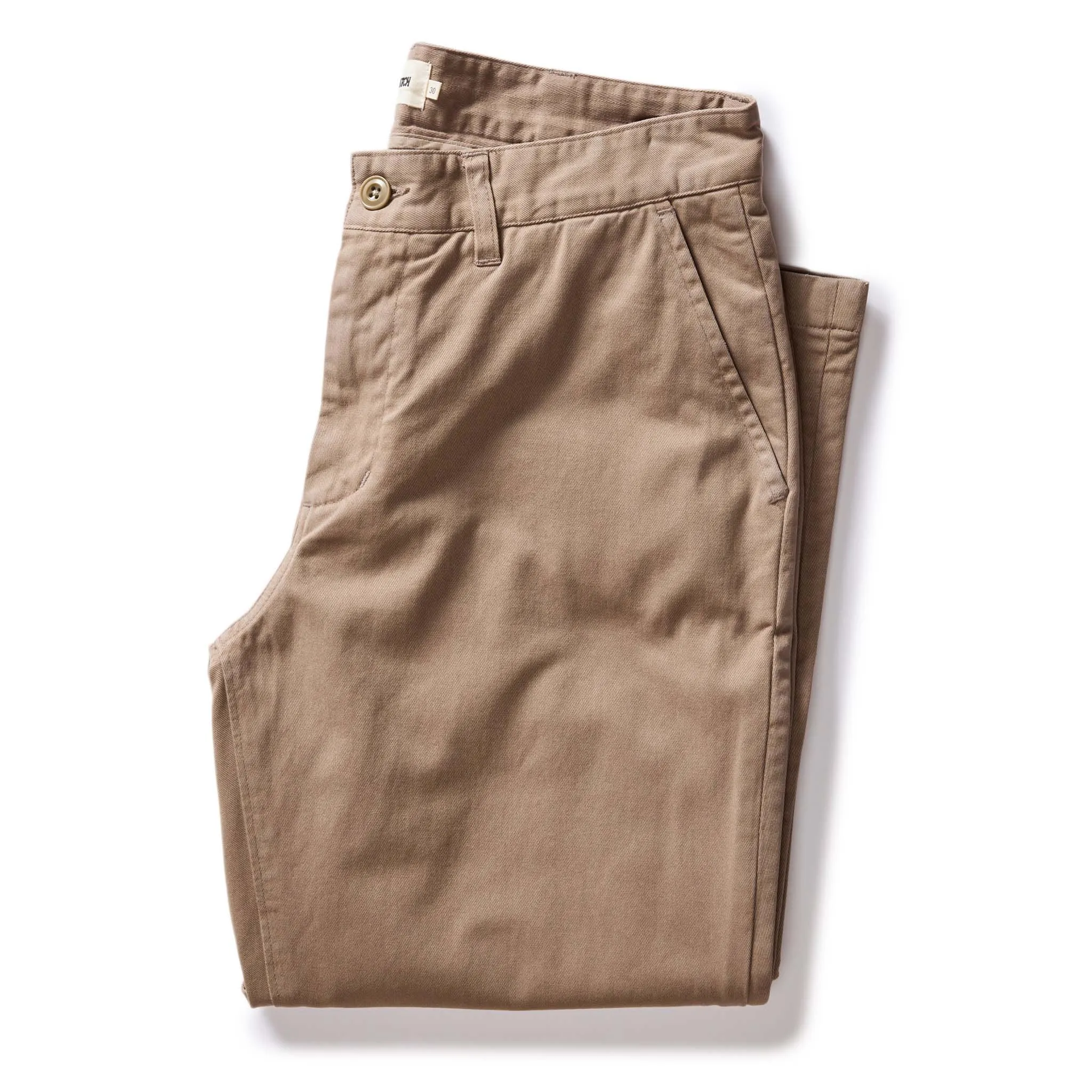 The Democratic Foundation Pant in Dried Earth sold by Taylor Stitch