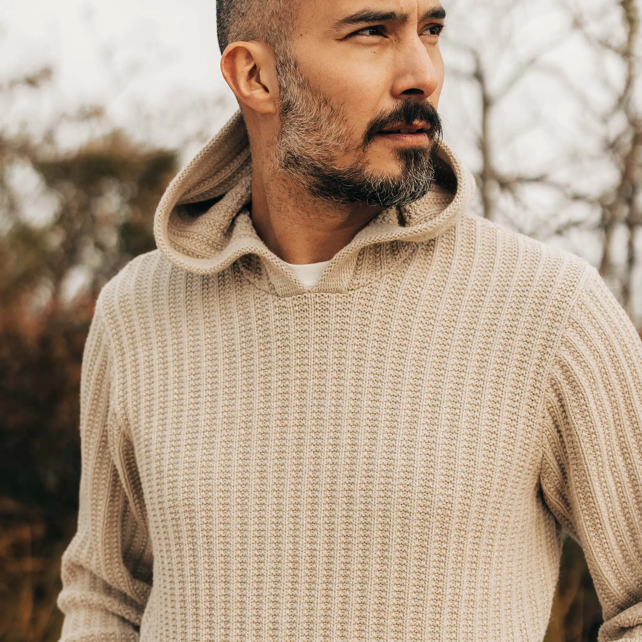 The Bryan Pullover Sweater in Flax Melange sold by Taylor Stitch product image thumbnail 3