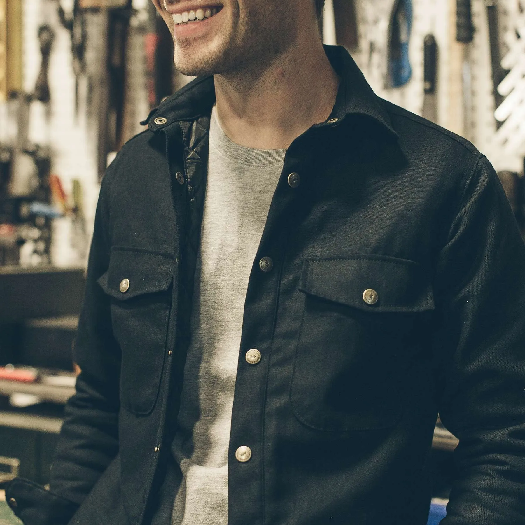 The Task Jacket in Black Canvas sold by Taylor Stitch product image thumbnail 5